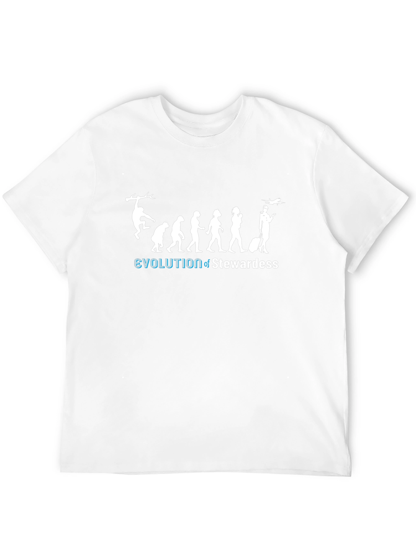 Evolution of Stewardess Graphic Tee - Black