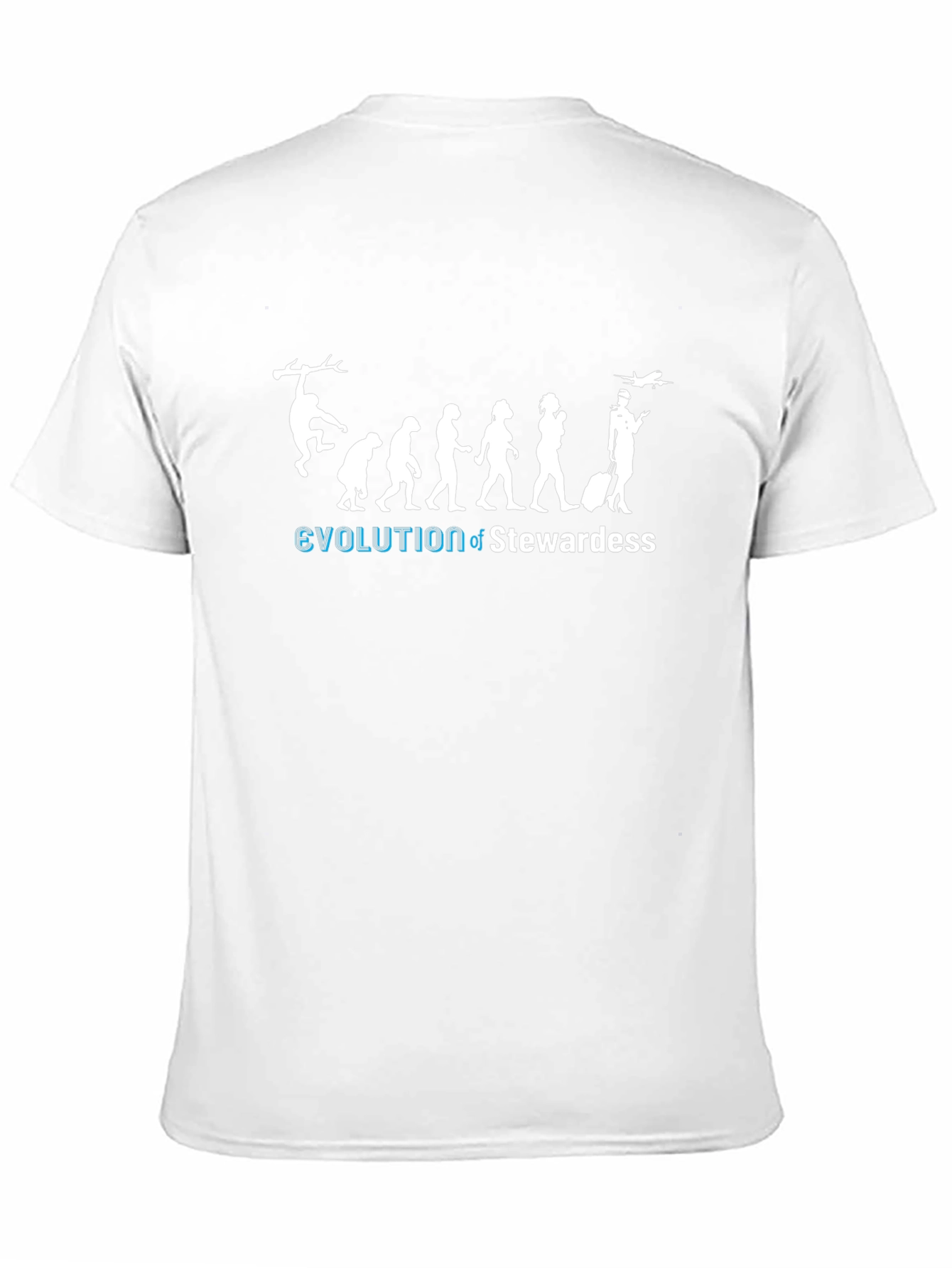 Evolution of Stewardess Graphic Tee - Black