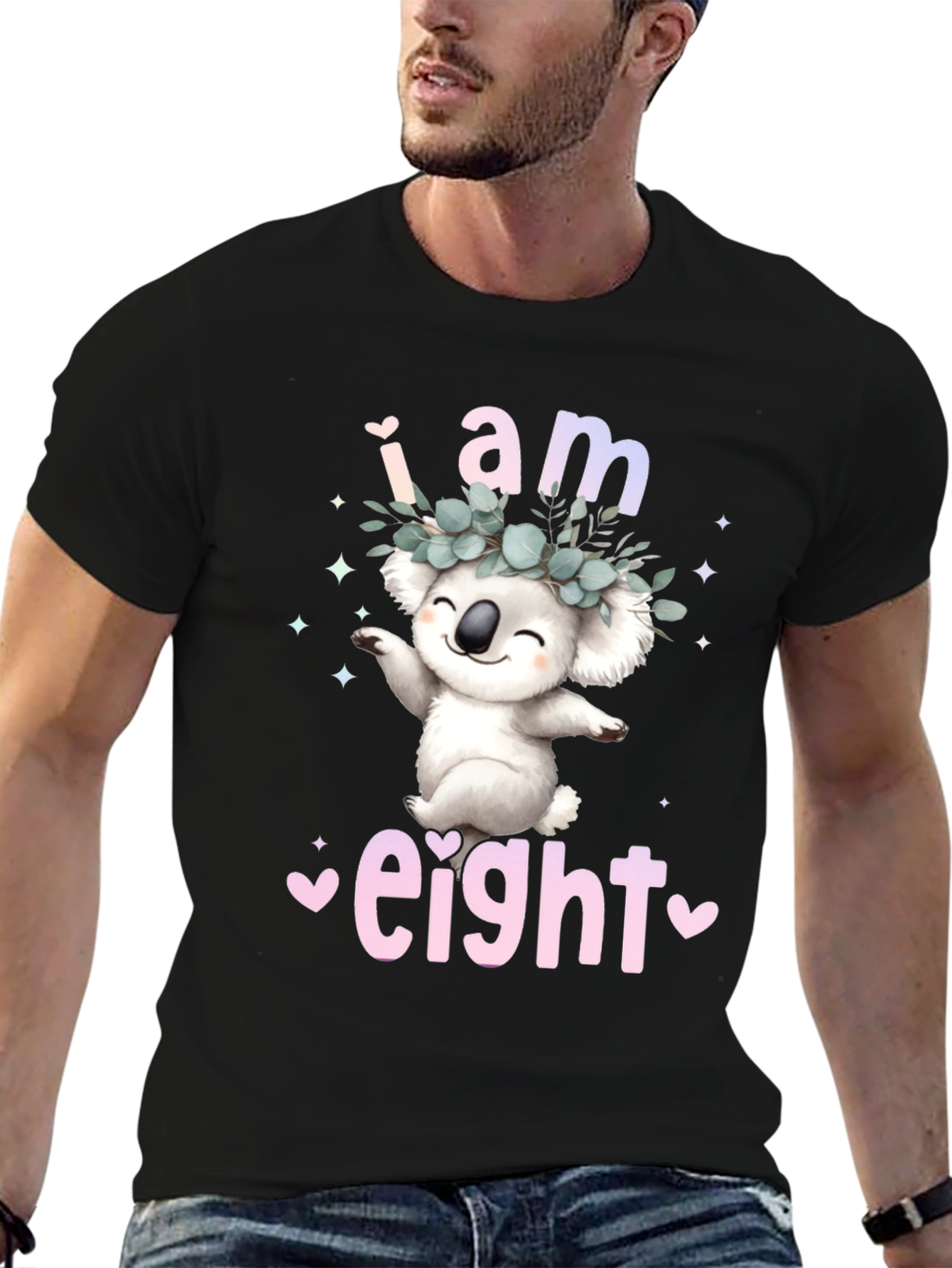 Koala Birthday T-Shirt - I am Eight