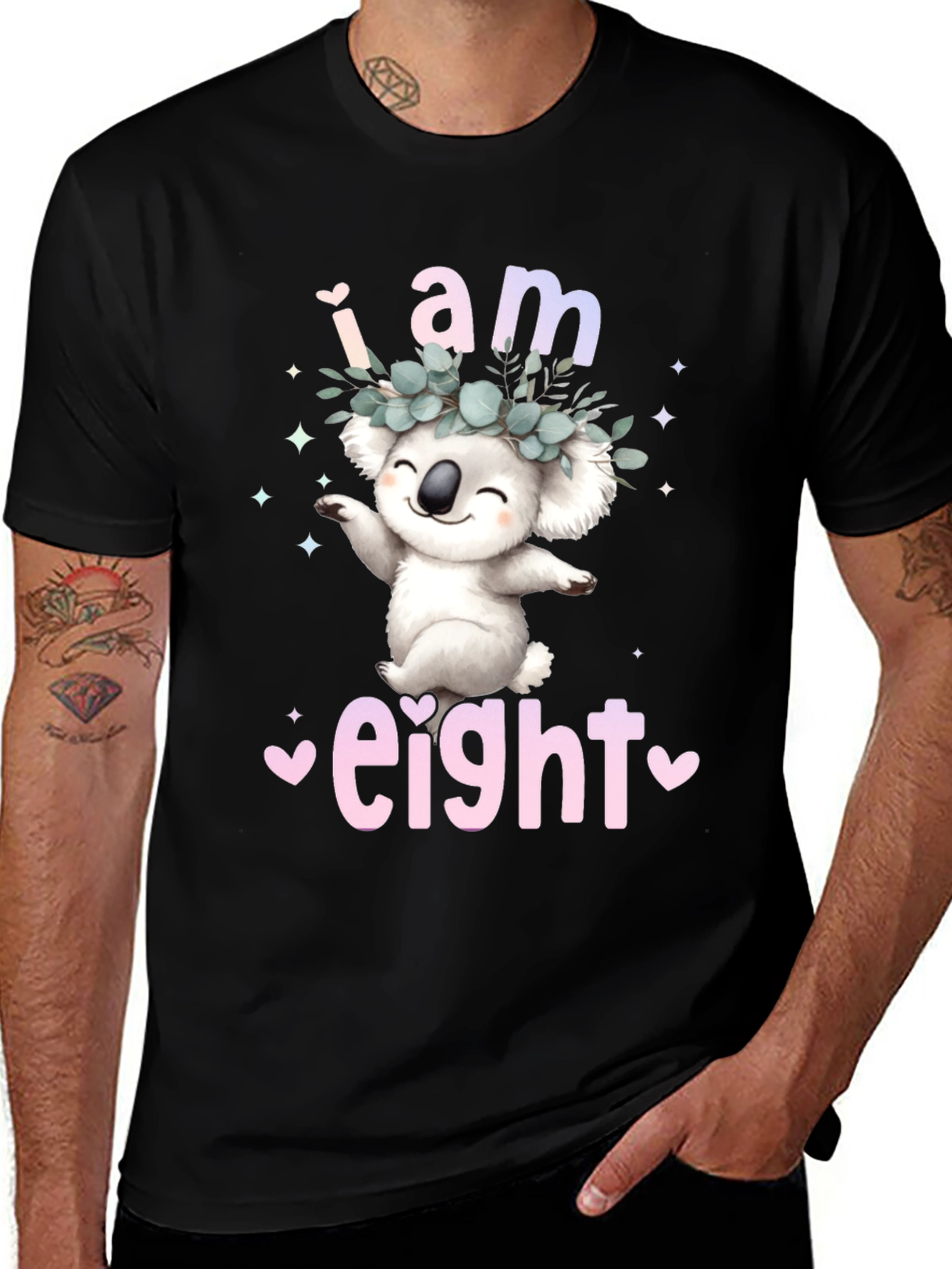 Koala Birthday T-Shirt - I am Eight