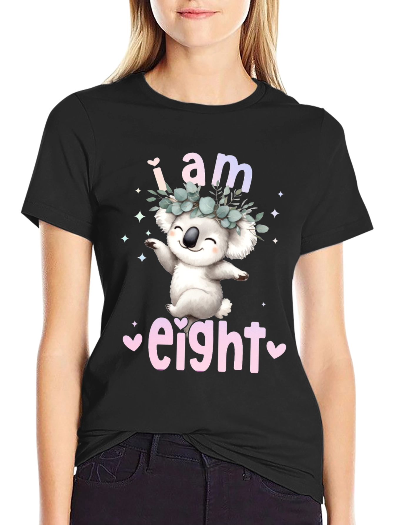 Koala Birthday T-Shirt - I am Eight