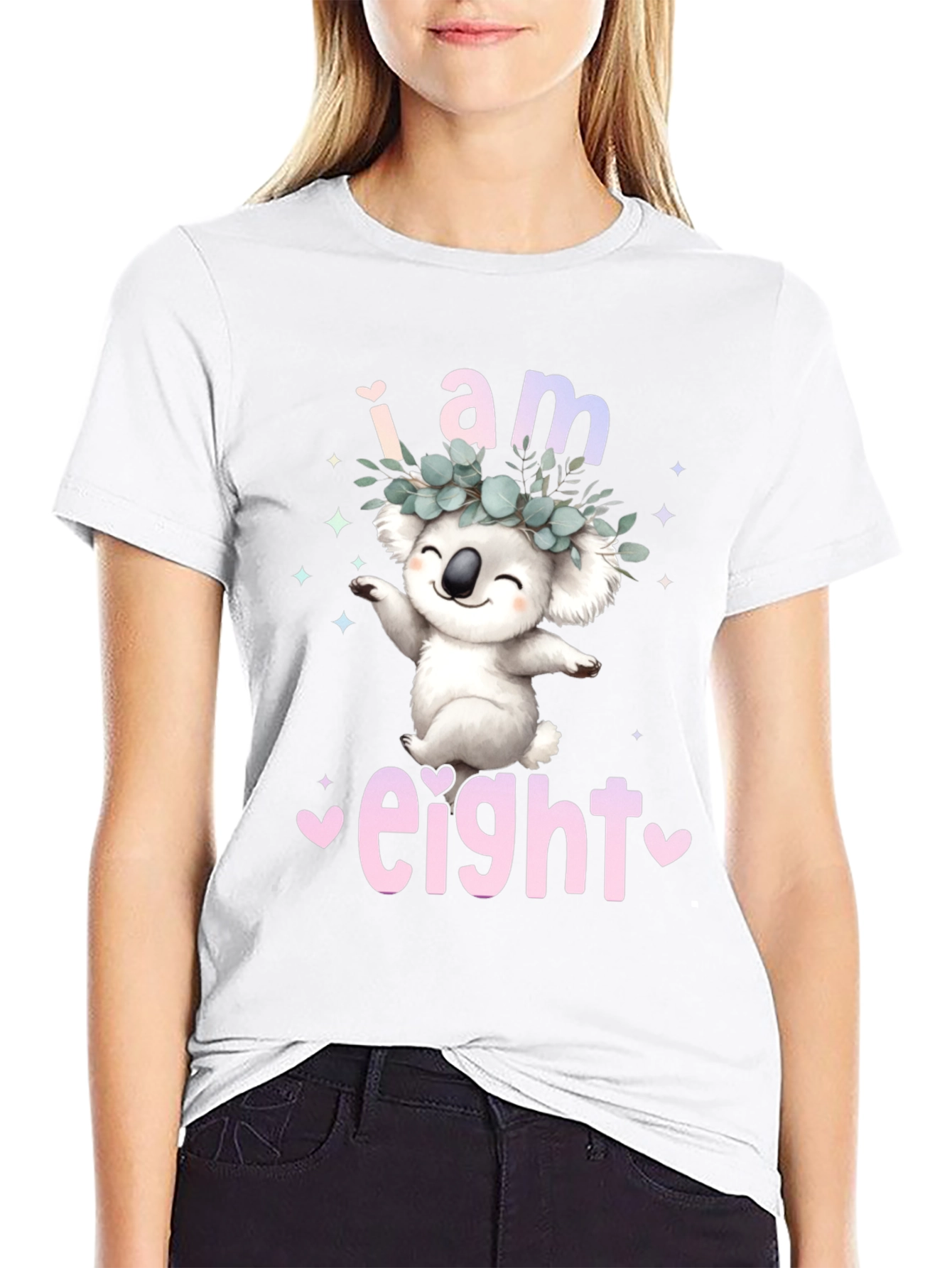 Koala Birthday T-Shirt - I am Eight