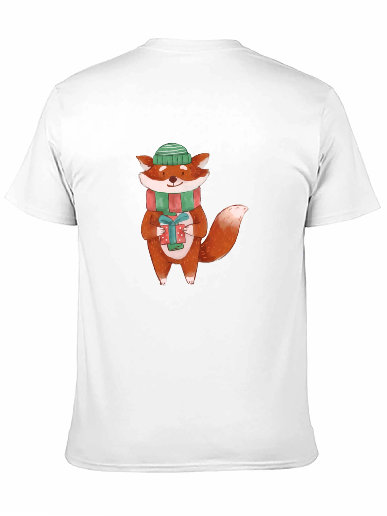 Festive Fox Graphic Tee - Holiday Cheer