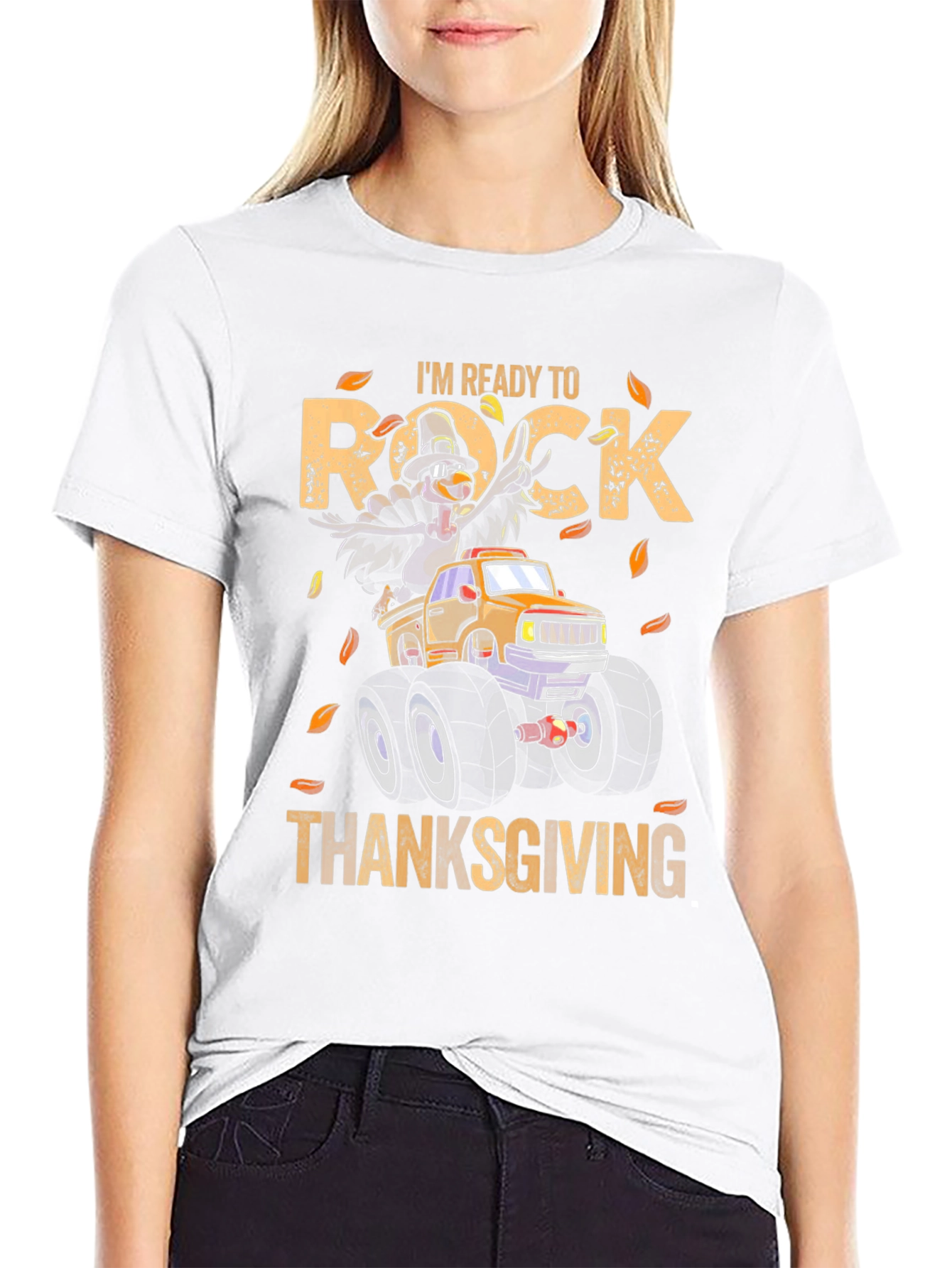 Thanksgiving Rock T-Shirt Turkey Monster Truck