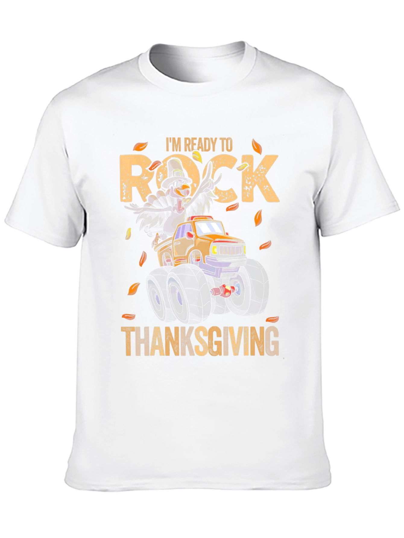 Thanksgiving Rock T-Shirt Turkey Monster Truck