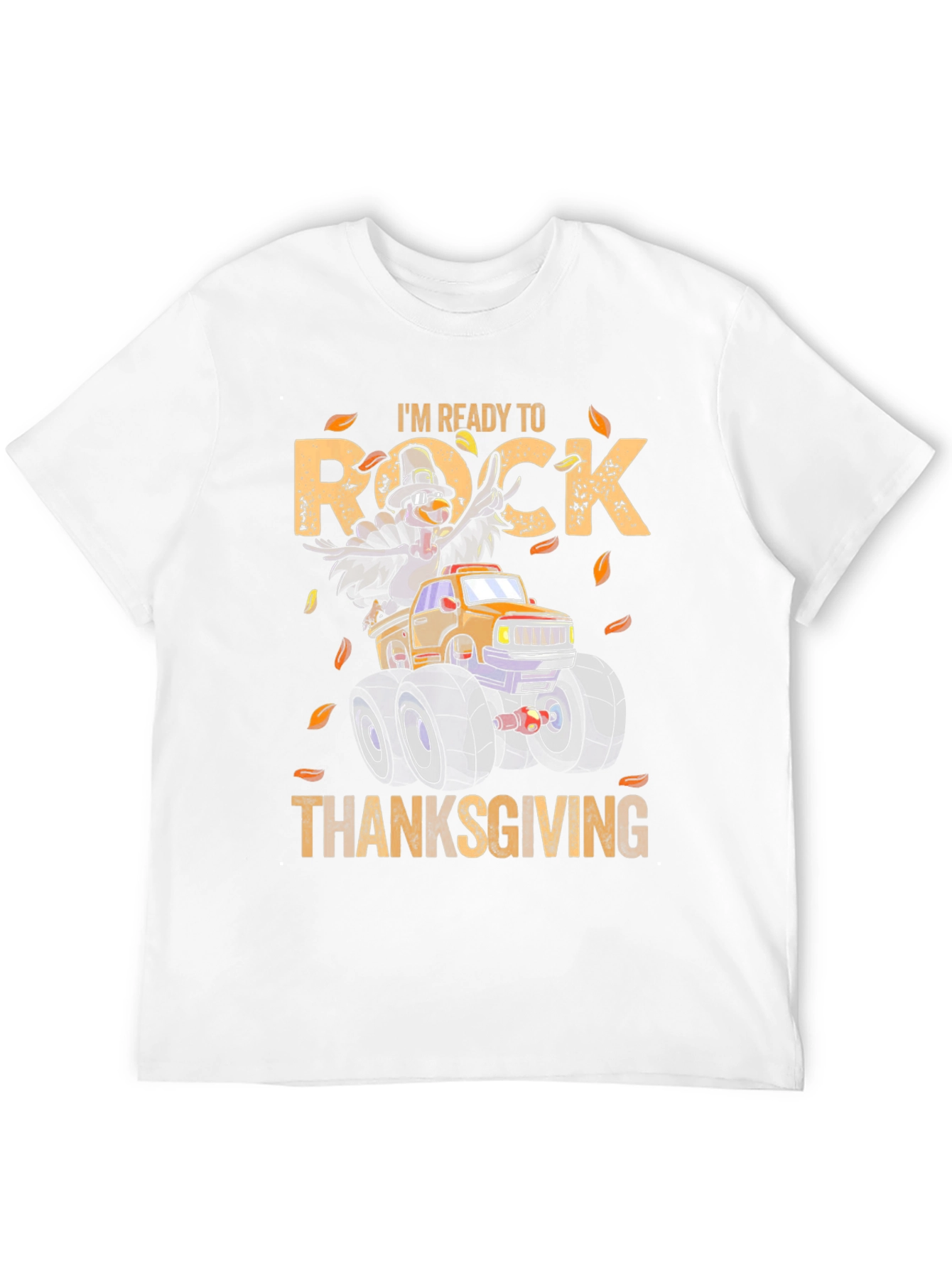 Thanksgiving Rock T-Shirt Turkey Monster Truck