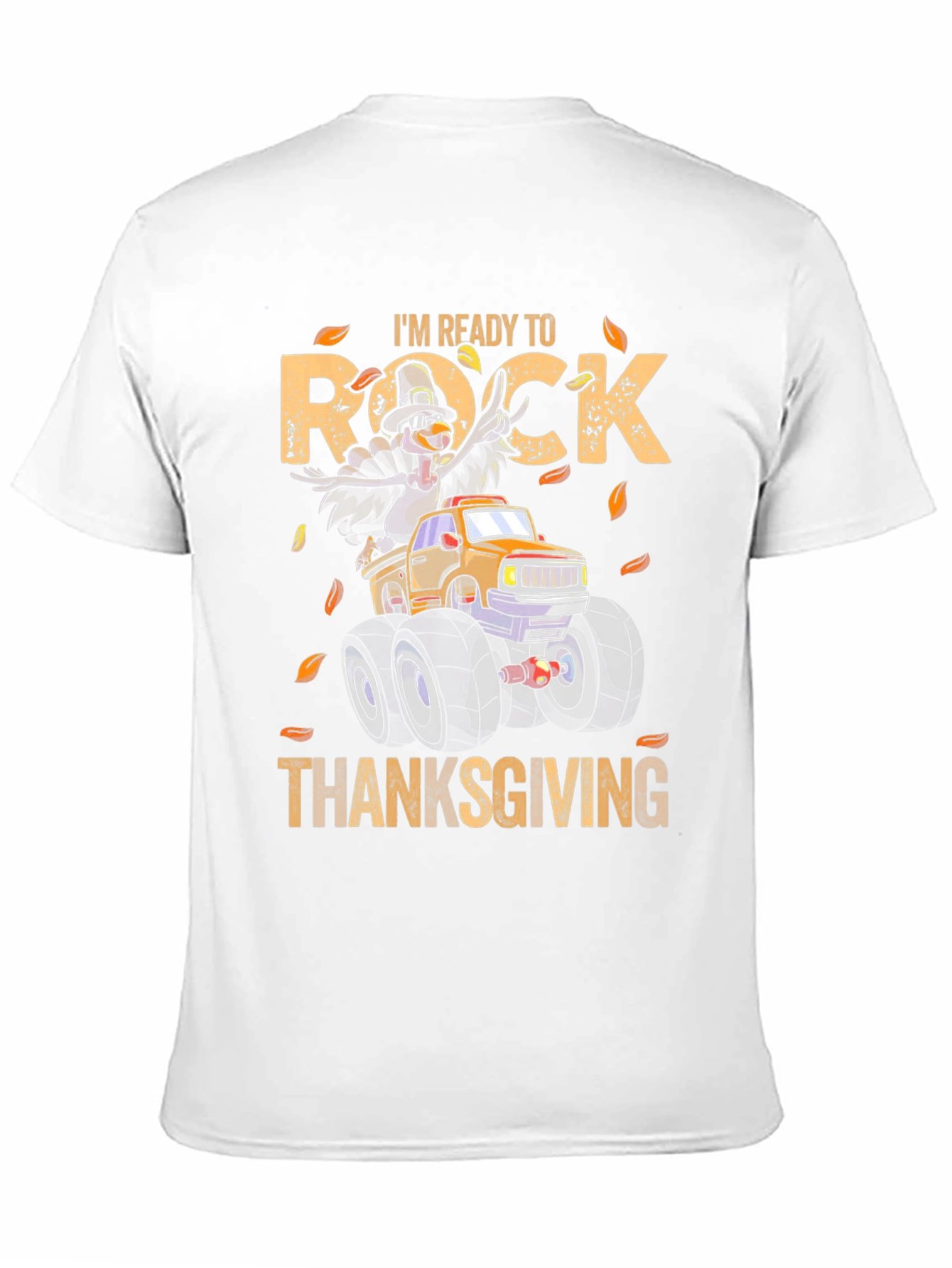 Thanksgiving Rock T-Shirt Turkey Monster Truck