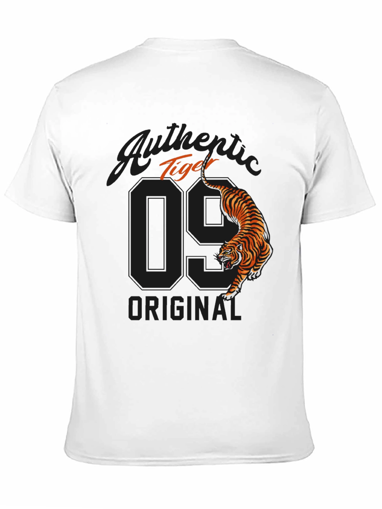 Authentic Tiger Graphic Tee - Cool Original Design