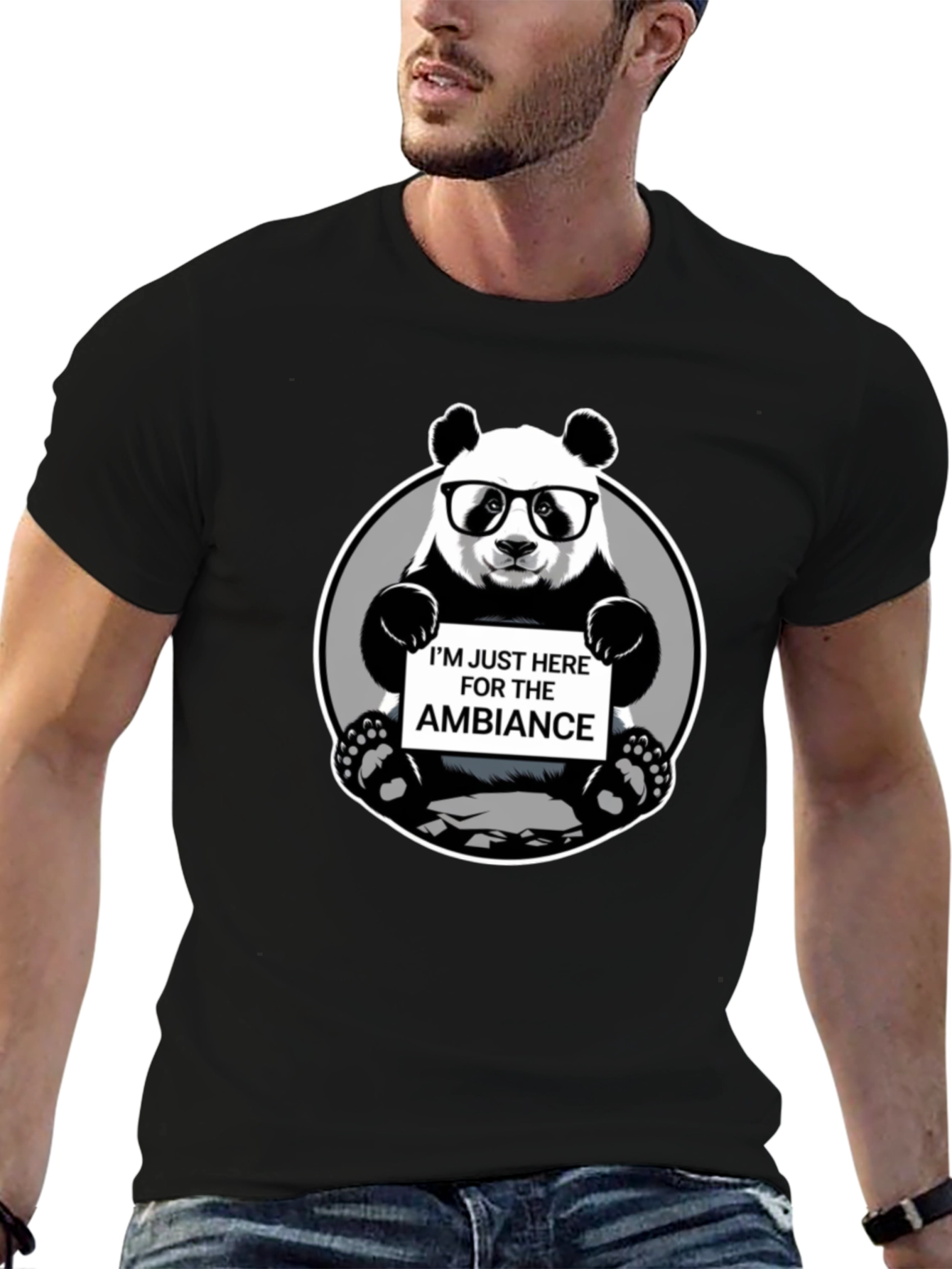 Ambiance Panda Graphic T-Shirt
