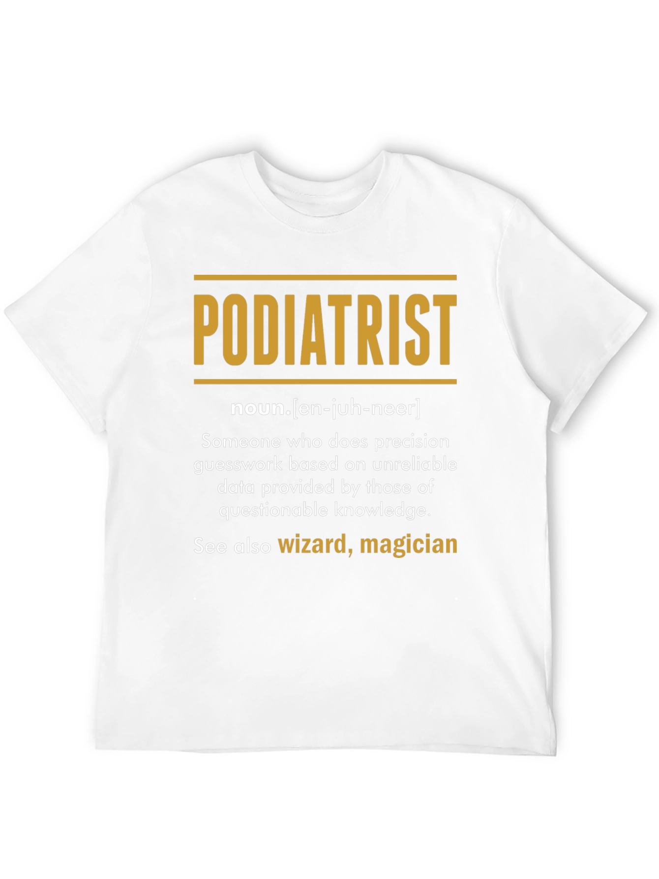 Funny Podiatrist Definition Black T-Shirt