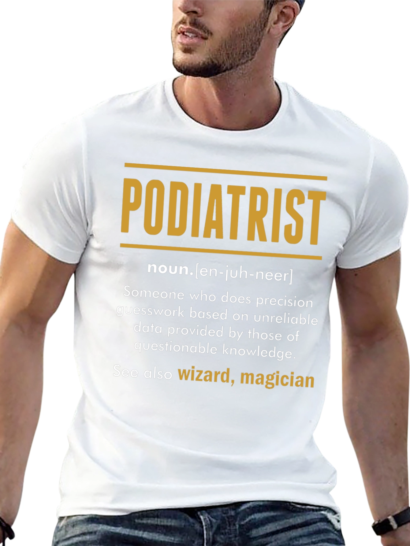 Funny Podiatrist Definition Black T-Shirt