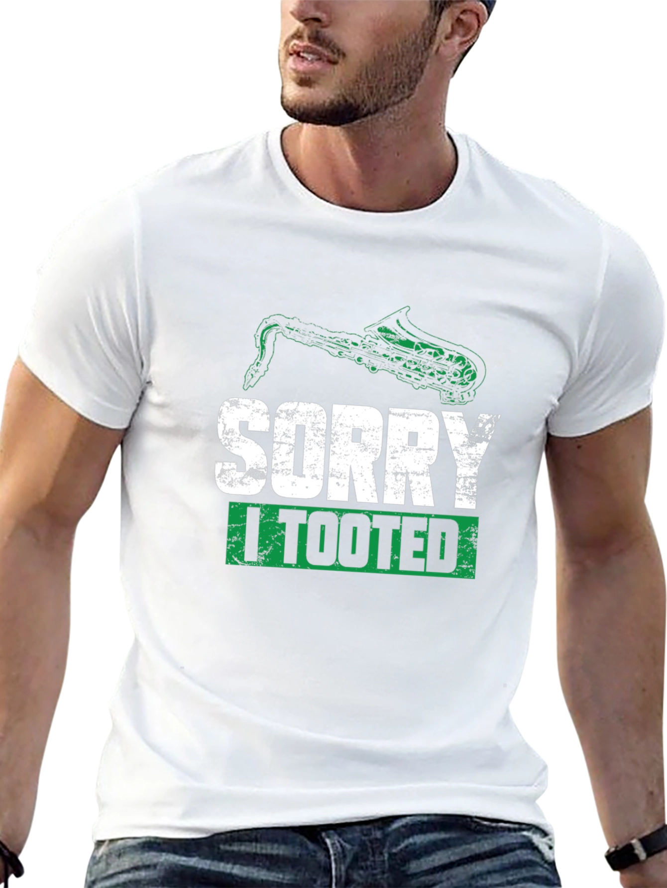 Sorry I Tooted Saxophone Humor T-Shirt