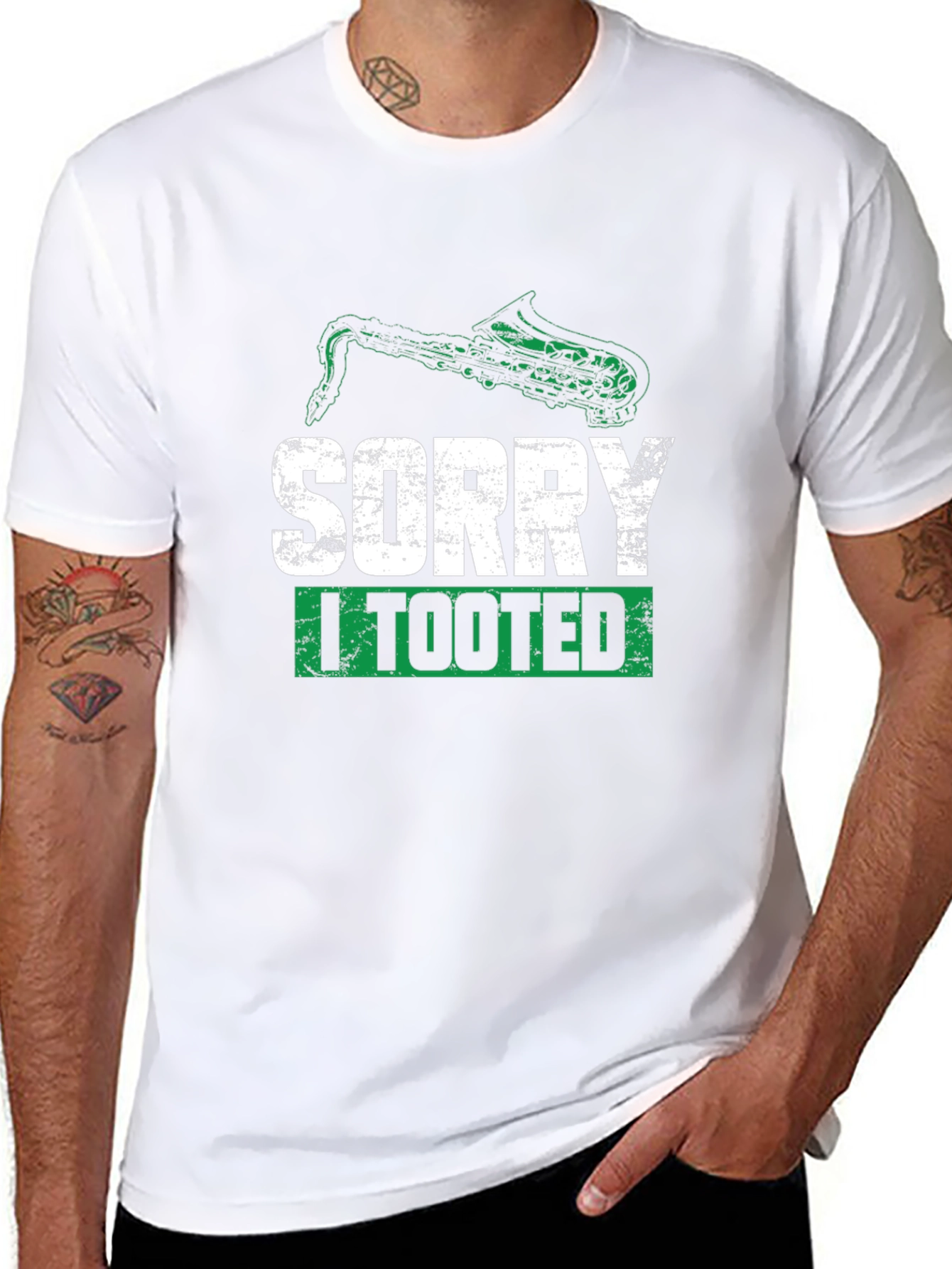 Sorry I Tooted Saxophone Humor T-Shirt