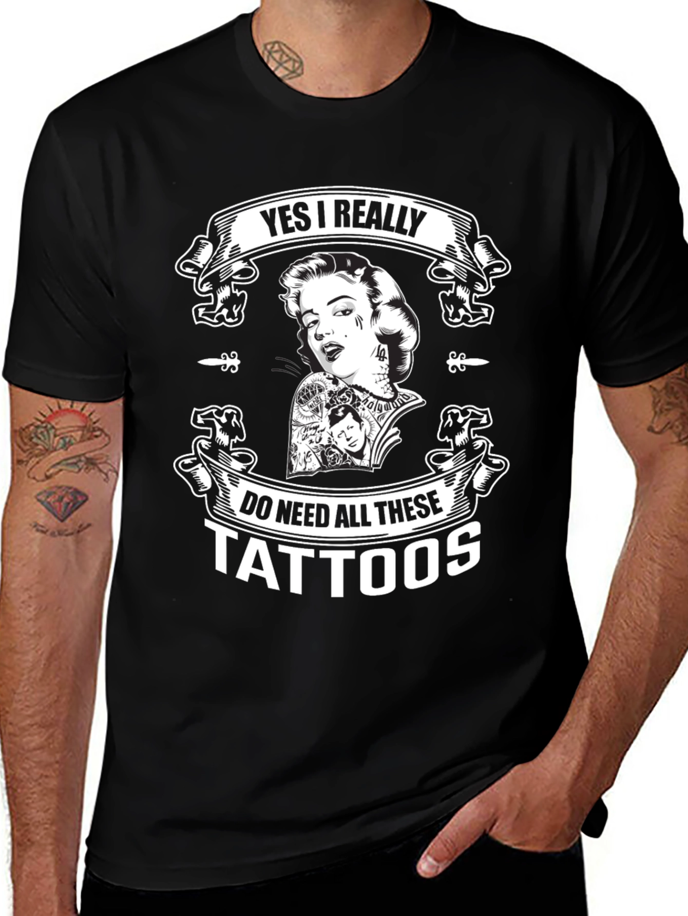 Marilyn Monroe Tattoo T-Shirt