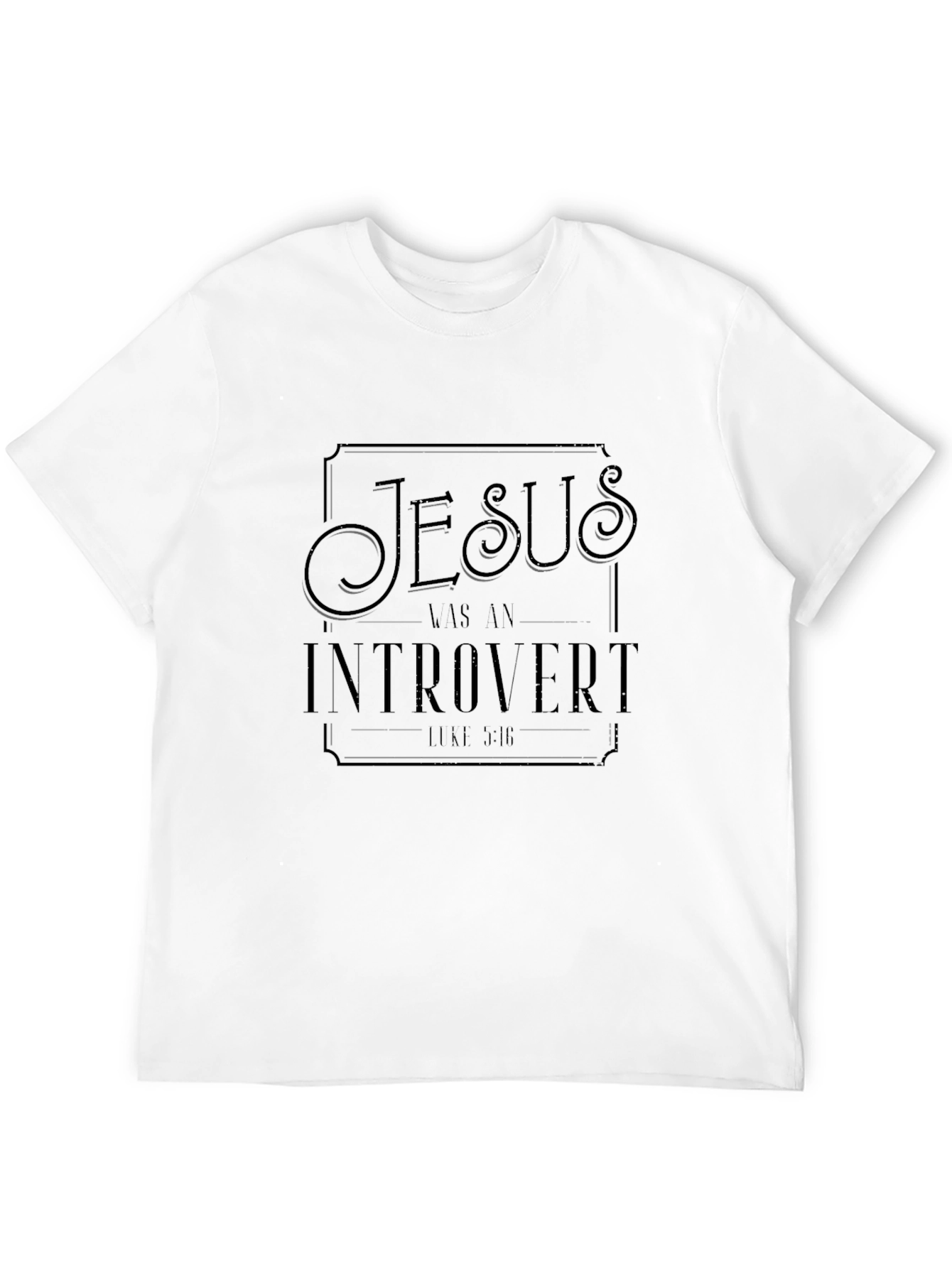 Jesus Was An Introvert T-Shirt - Black