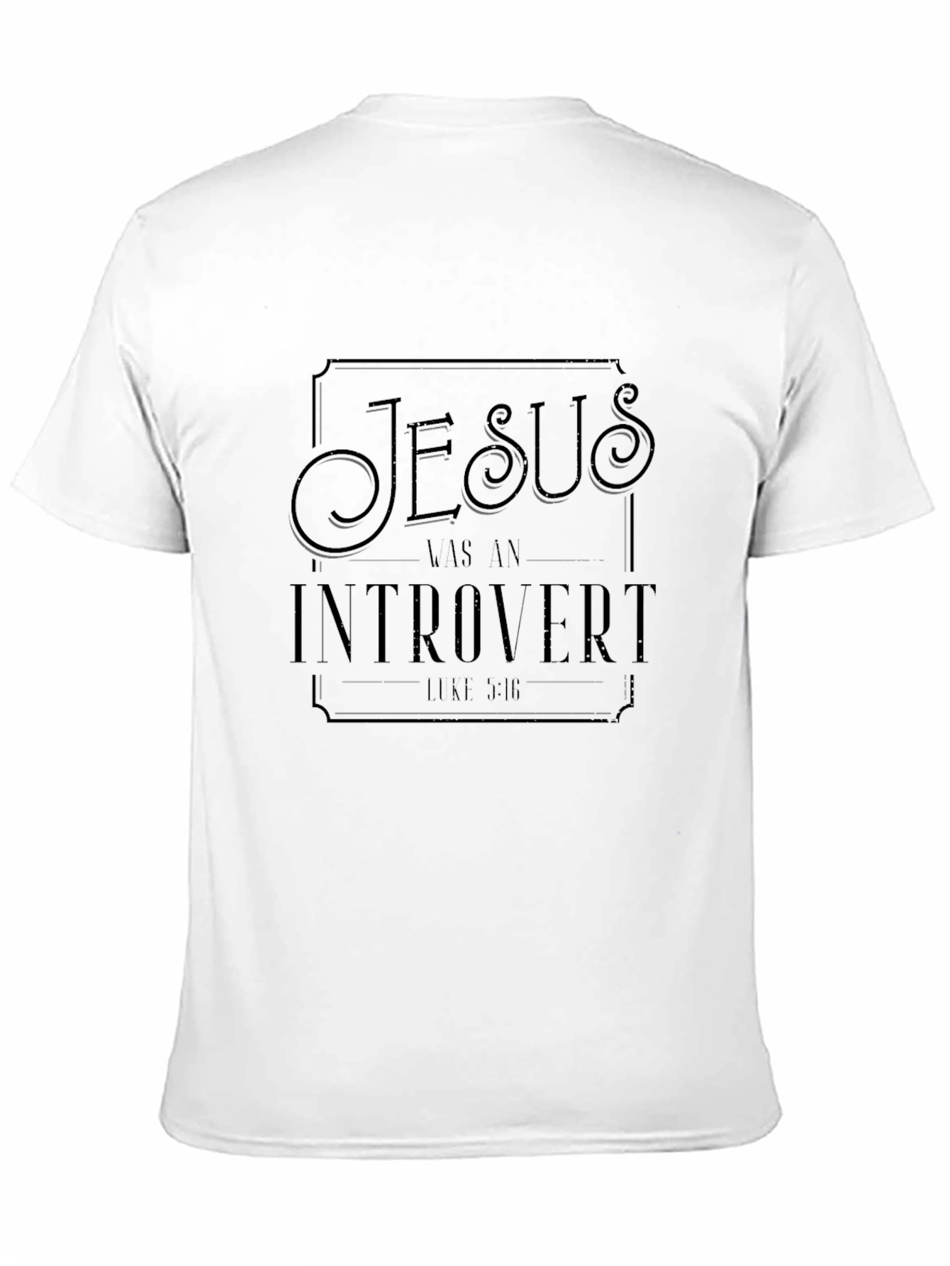 Jesus Was An Introvert T-Shirt - Black