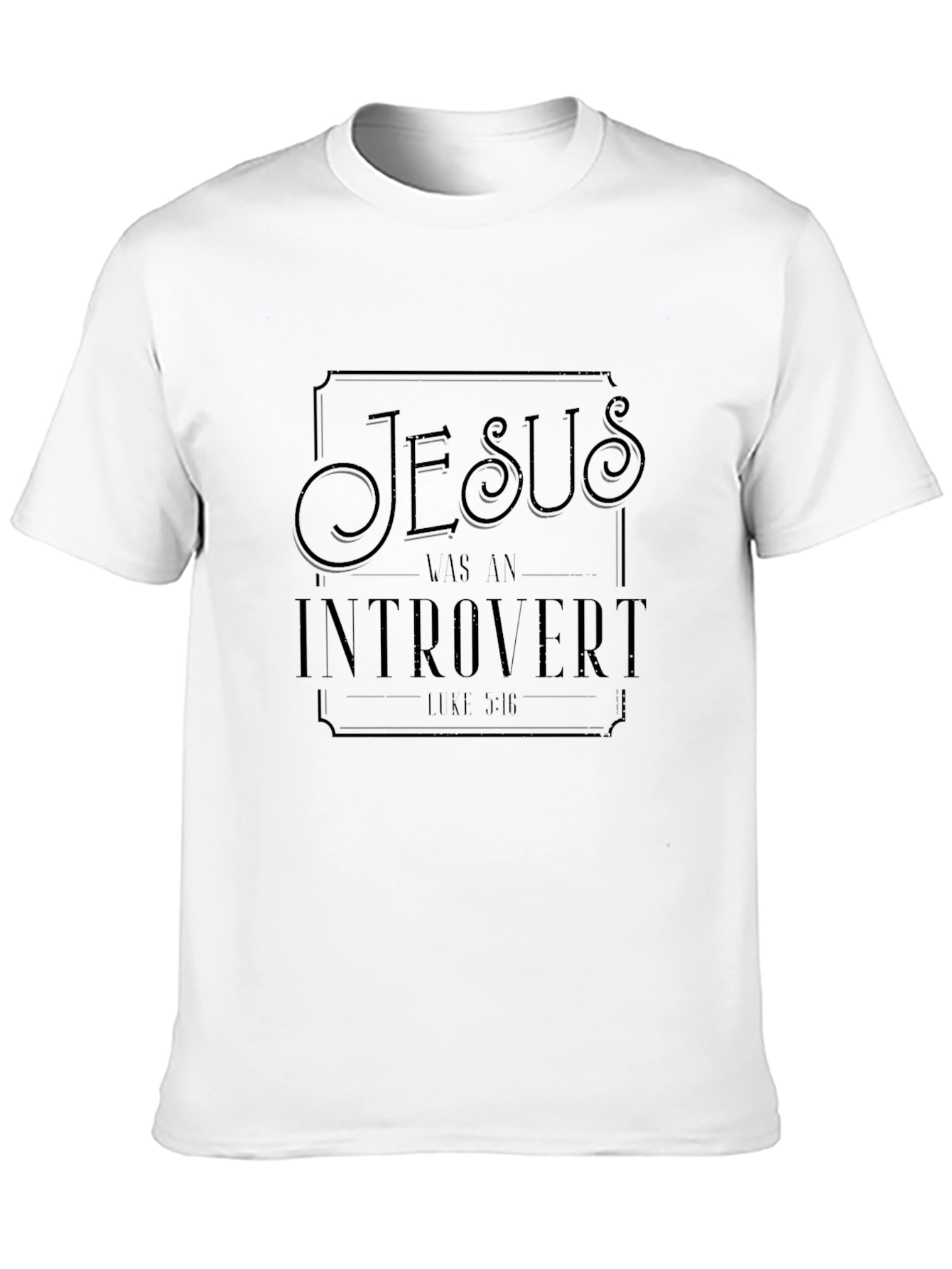 Jesus Was An Introvert T-Shirt - Black