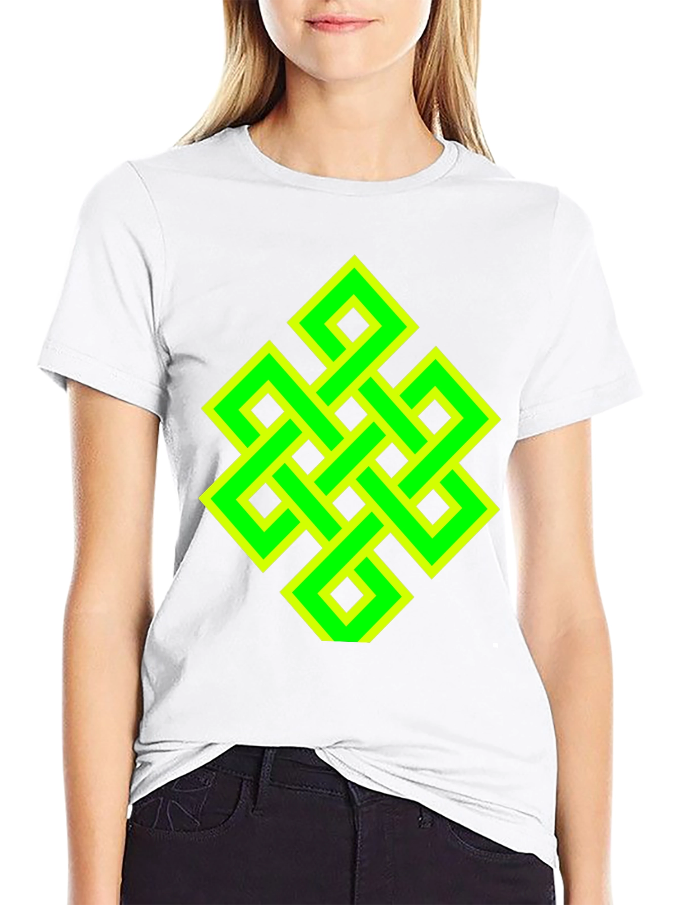 Endless Knot Graphic Tee - Black