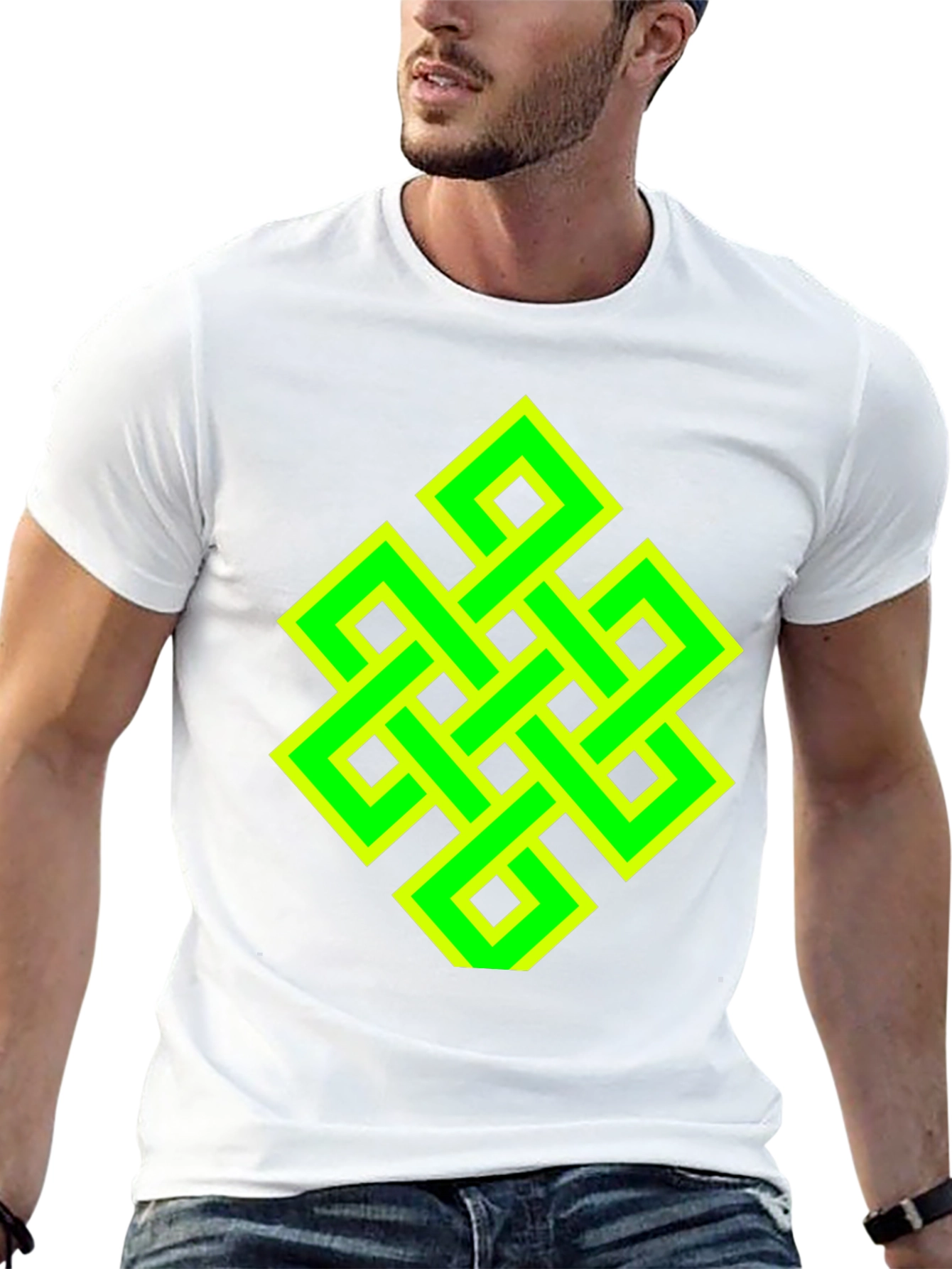 Endless Knot Graphic Tee - Black