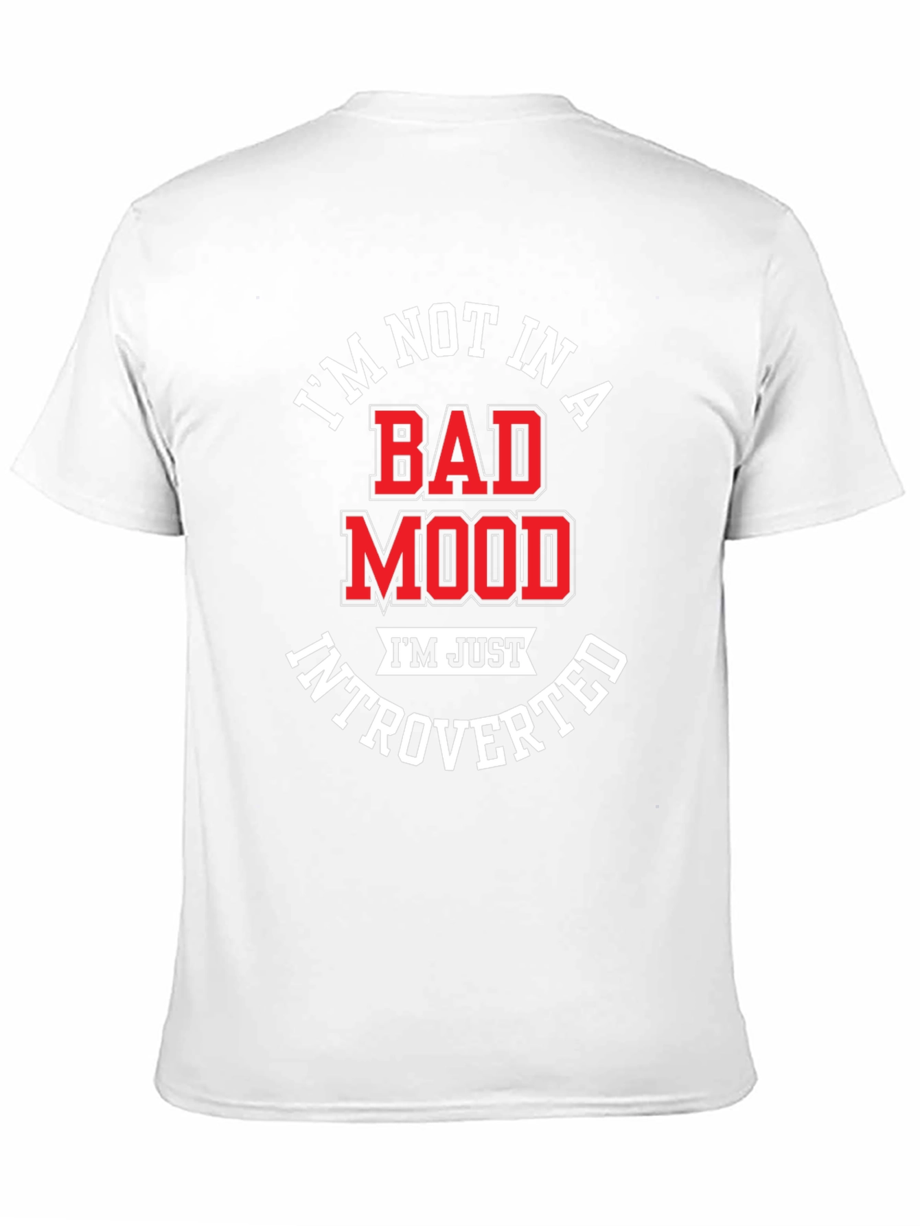 Introverted Humor T-Shirt - Black Cotton Blend Tee