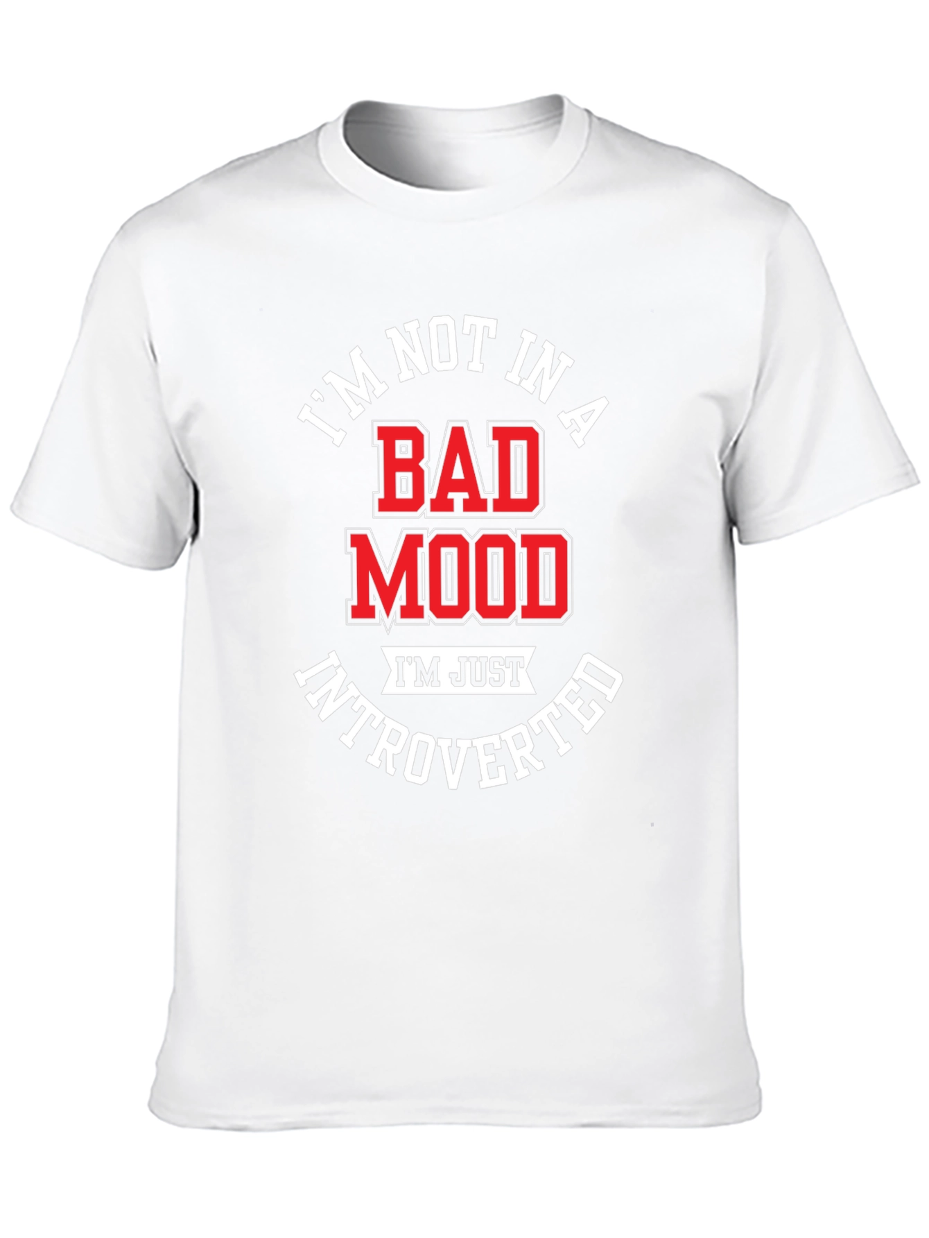Introverted Humor T-Shirt - Black Cotton Blend Tee
