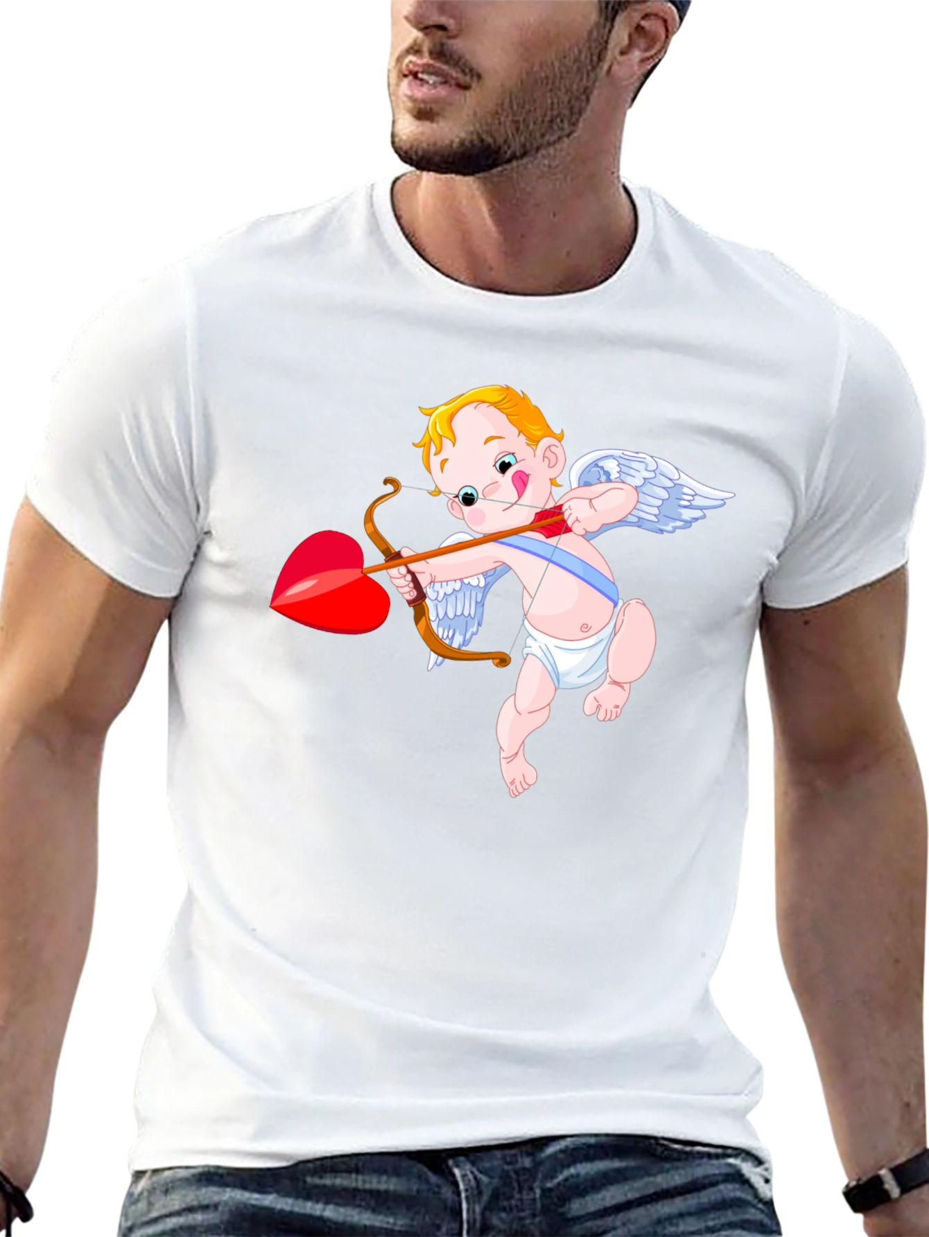 Cupid Graphic Black T-Shirt