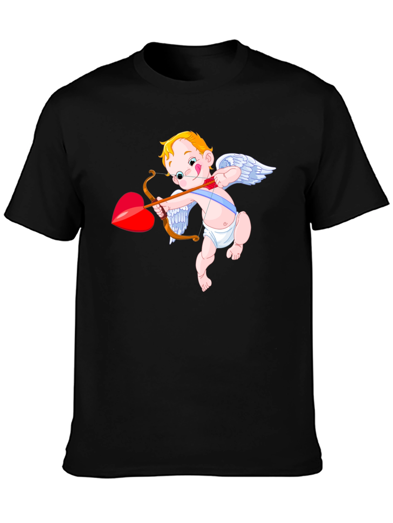 Cupid Graphic Black T-Shirt