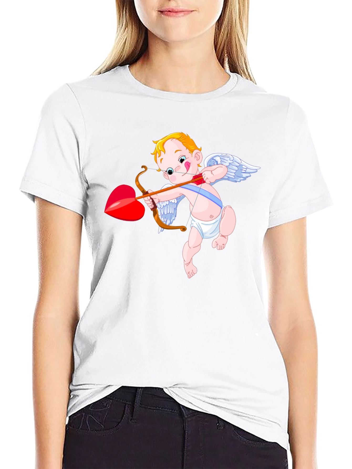Cupid Graphic Black T-Shirt
