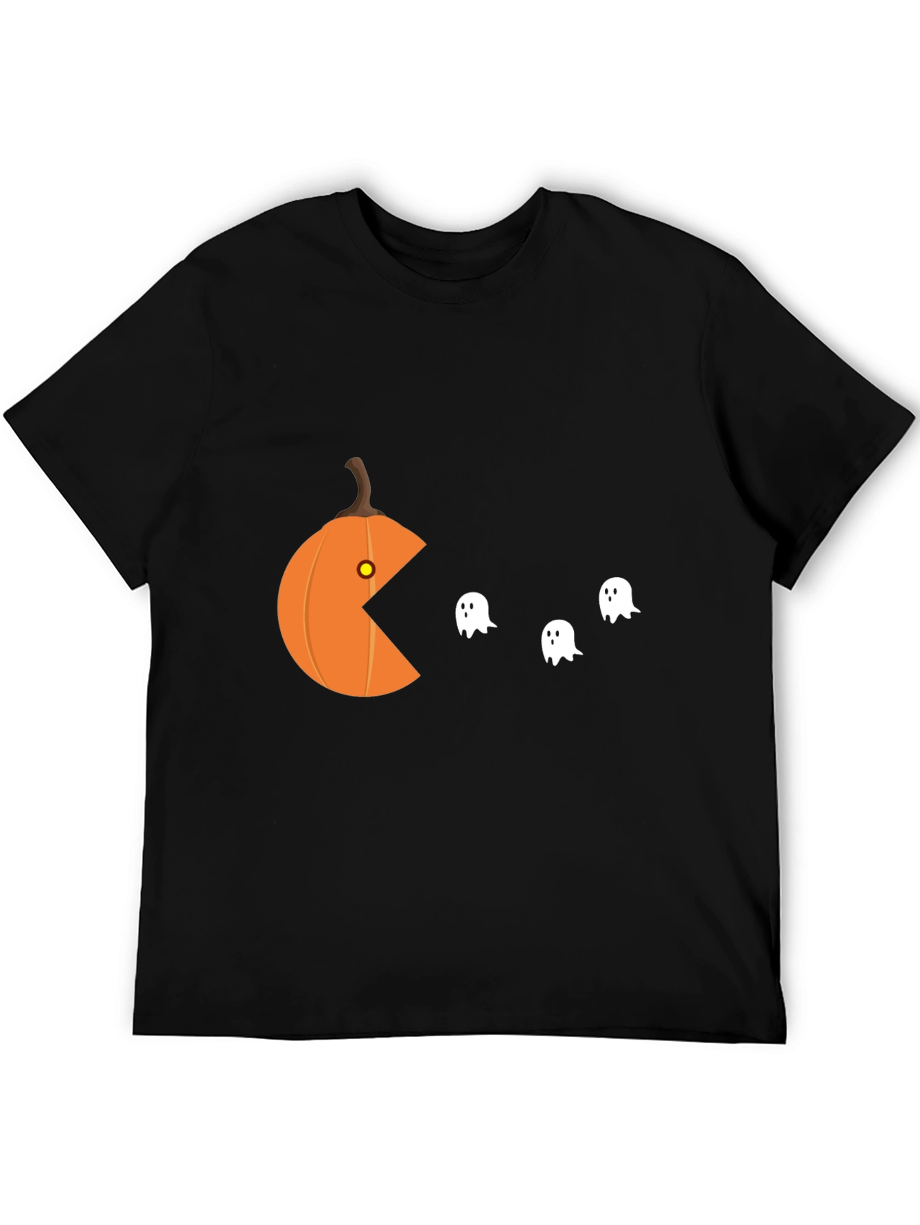 Halloween Pumpkin Pac T-Shirt - Ghost Muncher Tee