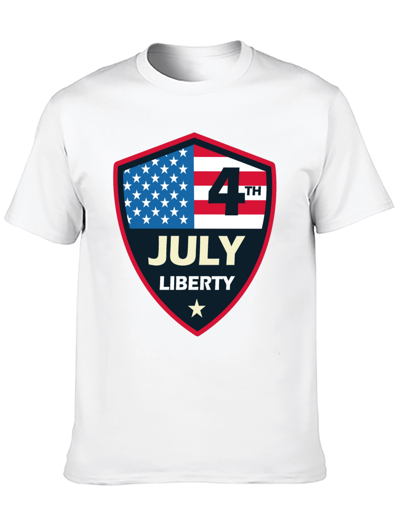 Patriotic 4th of July Shield T-Shirt