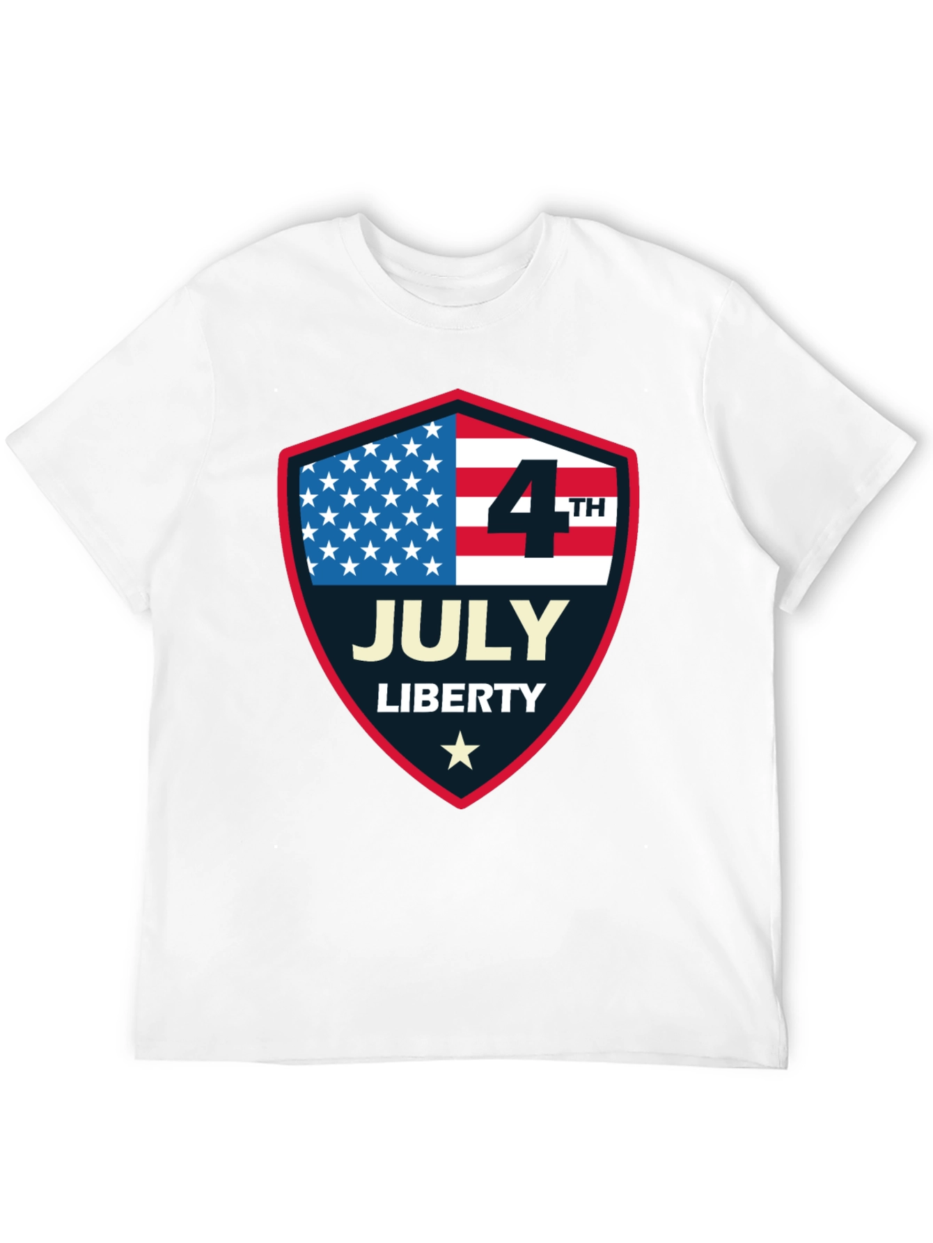 Patriotic 4th of July Shield T-Shirt