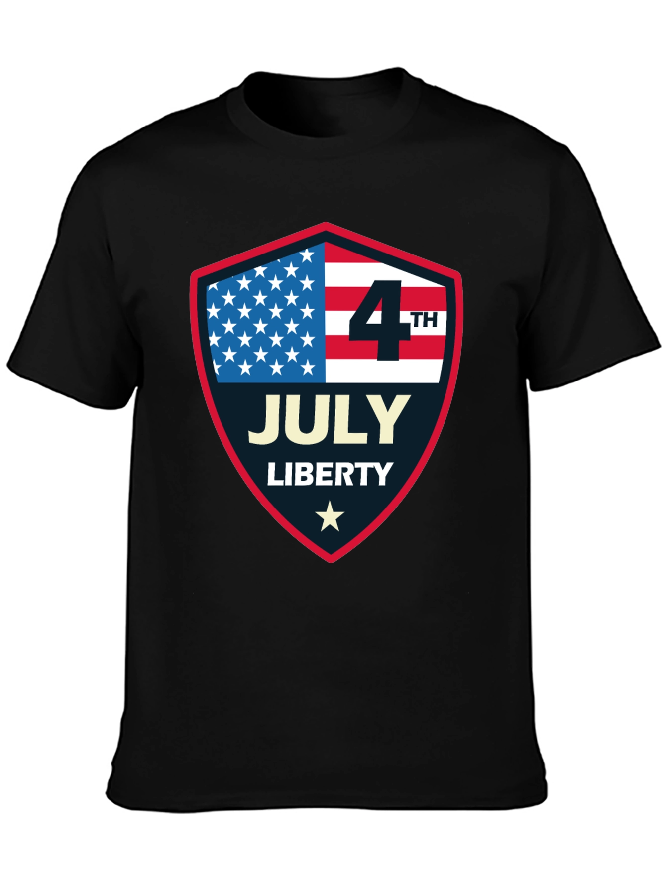 Patriotic 4th of July Shield T-Shirt