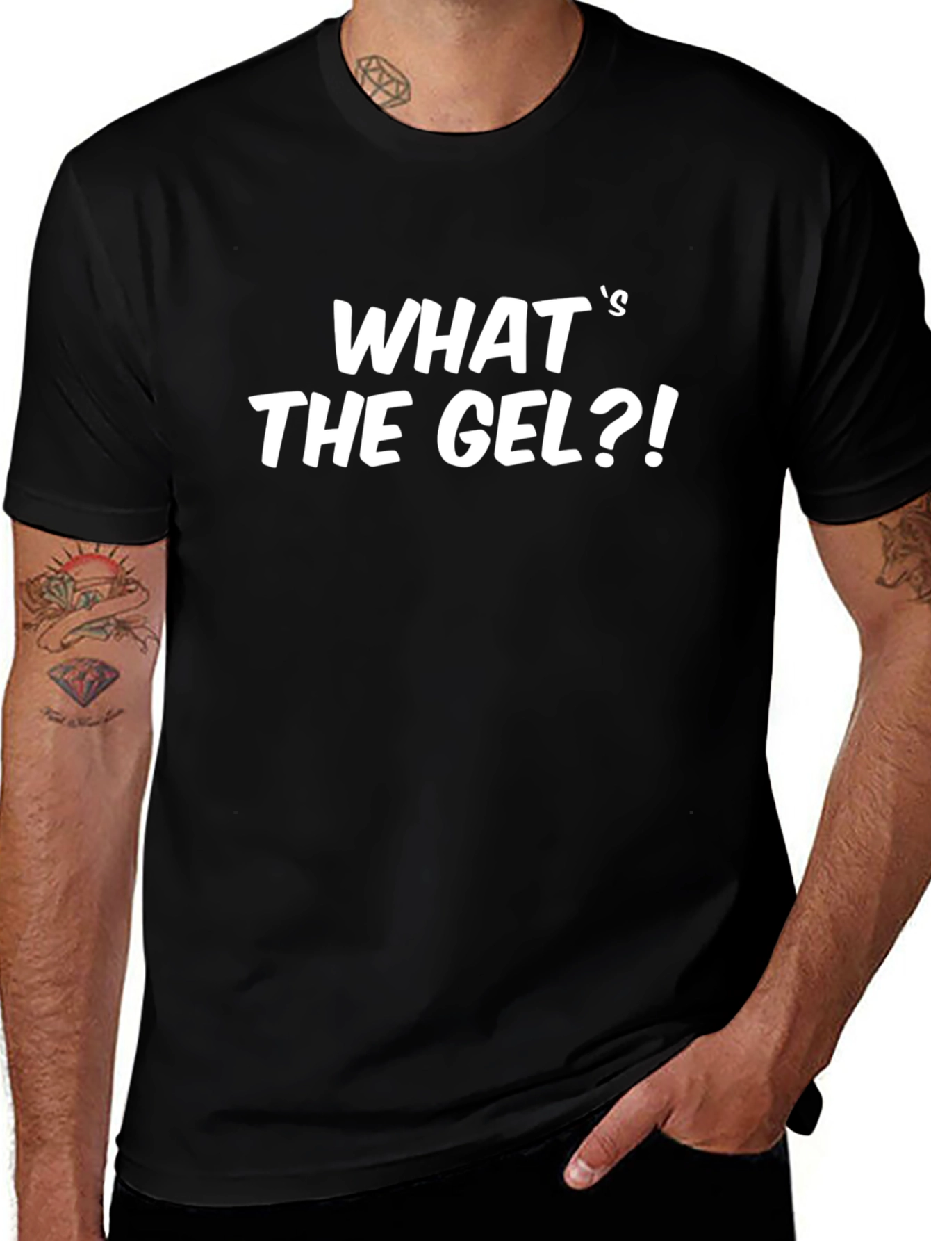 Whats The Gel?! Graphic Tee - Black