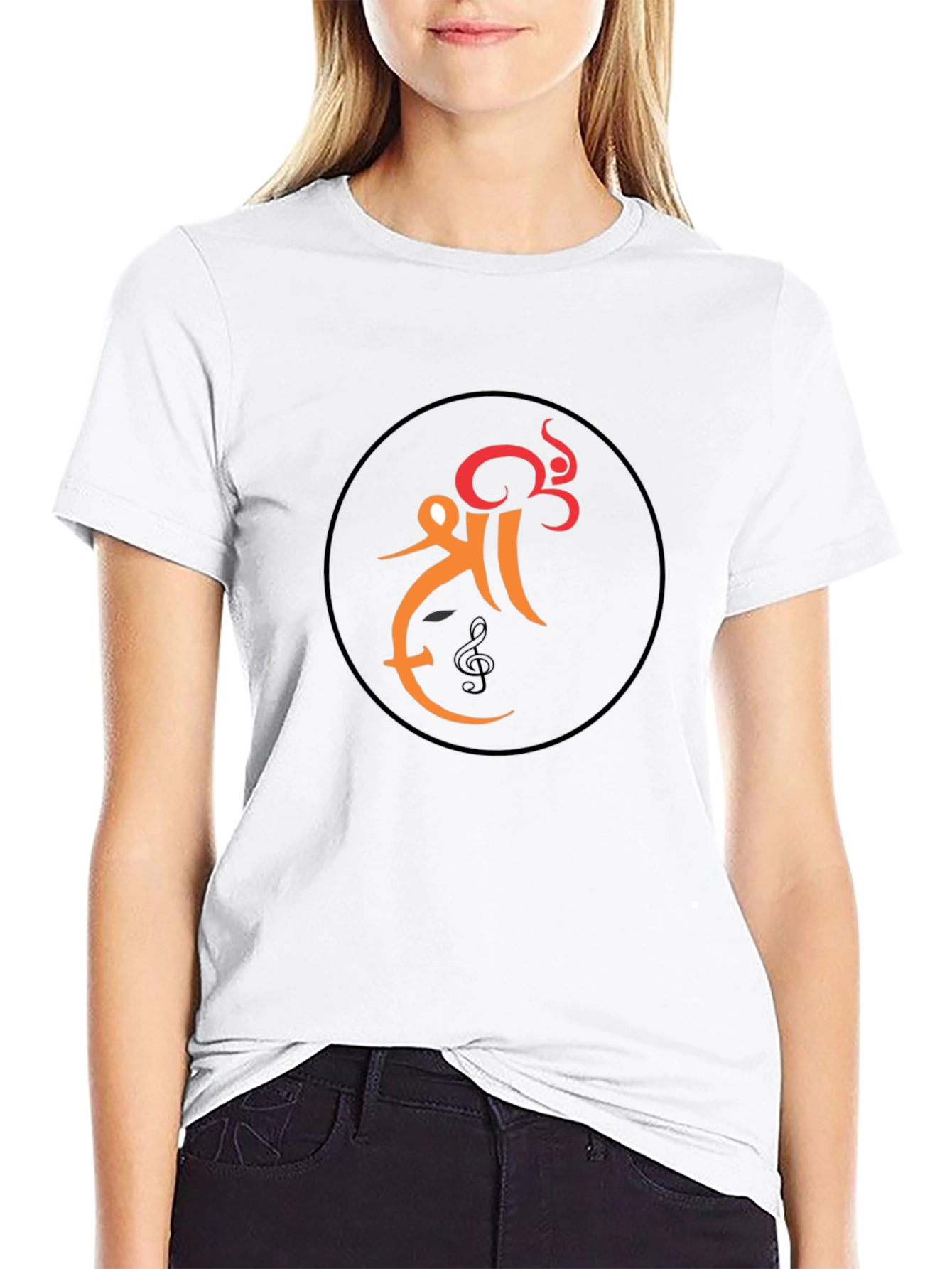 Stylish Black T-Shirt with Unique Graphic Design