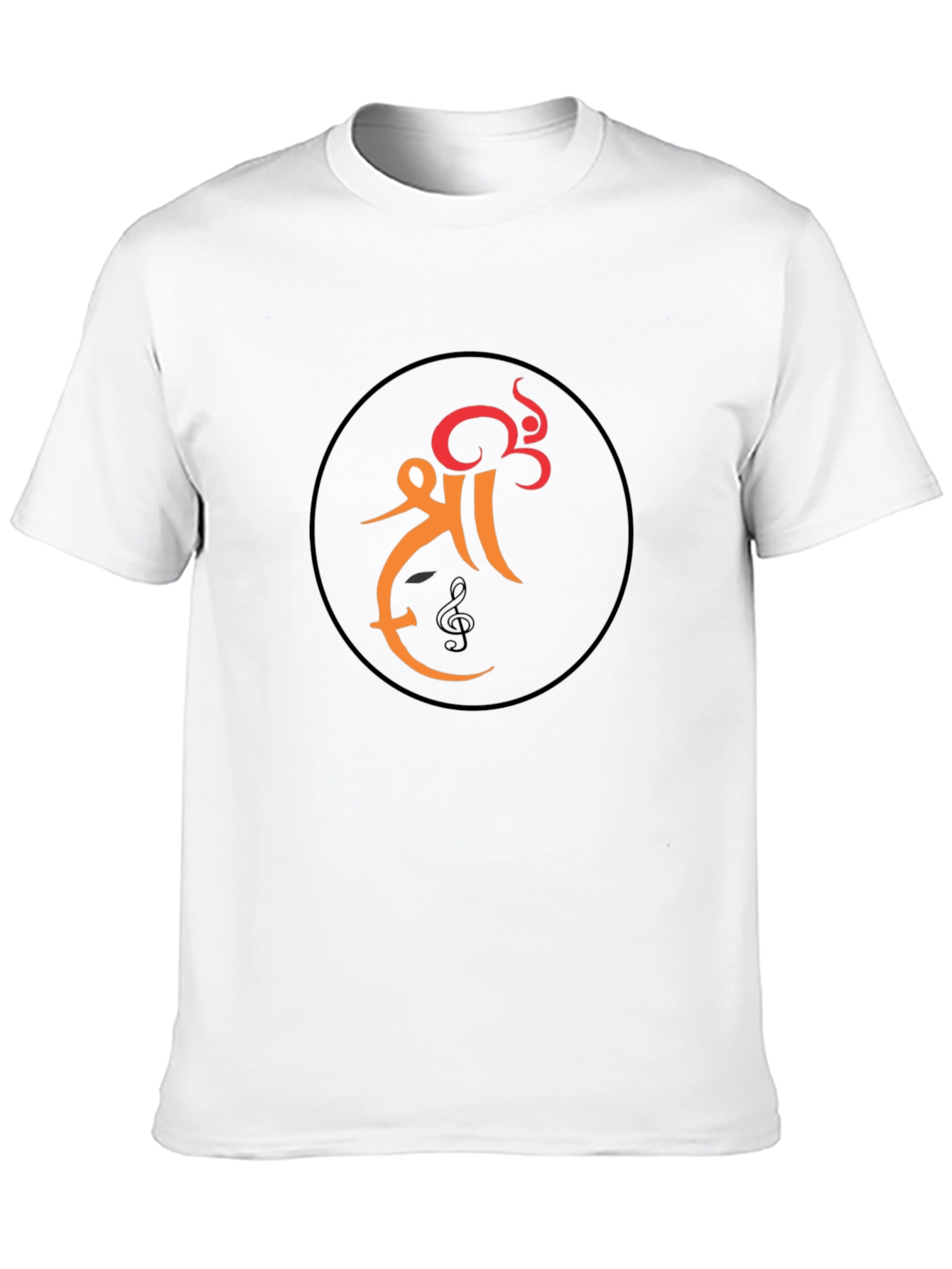Stylish Black T-Shirt with Unique Graphic Design