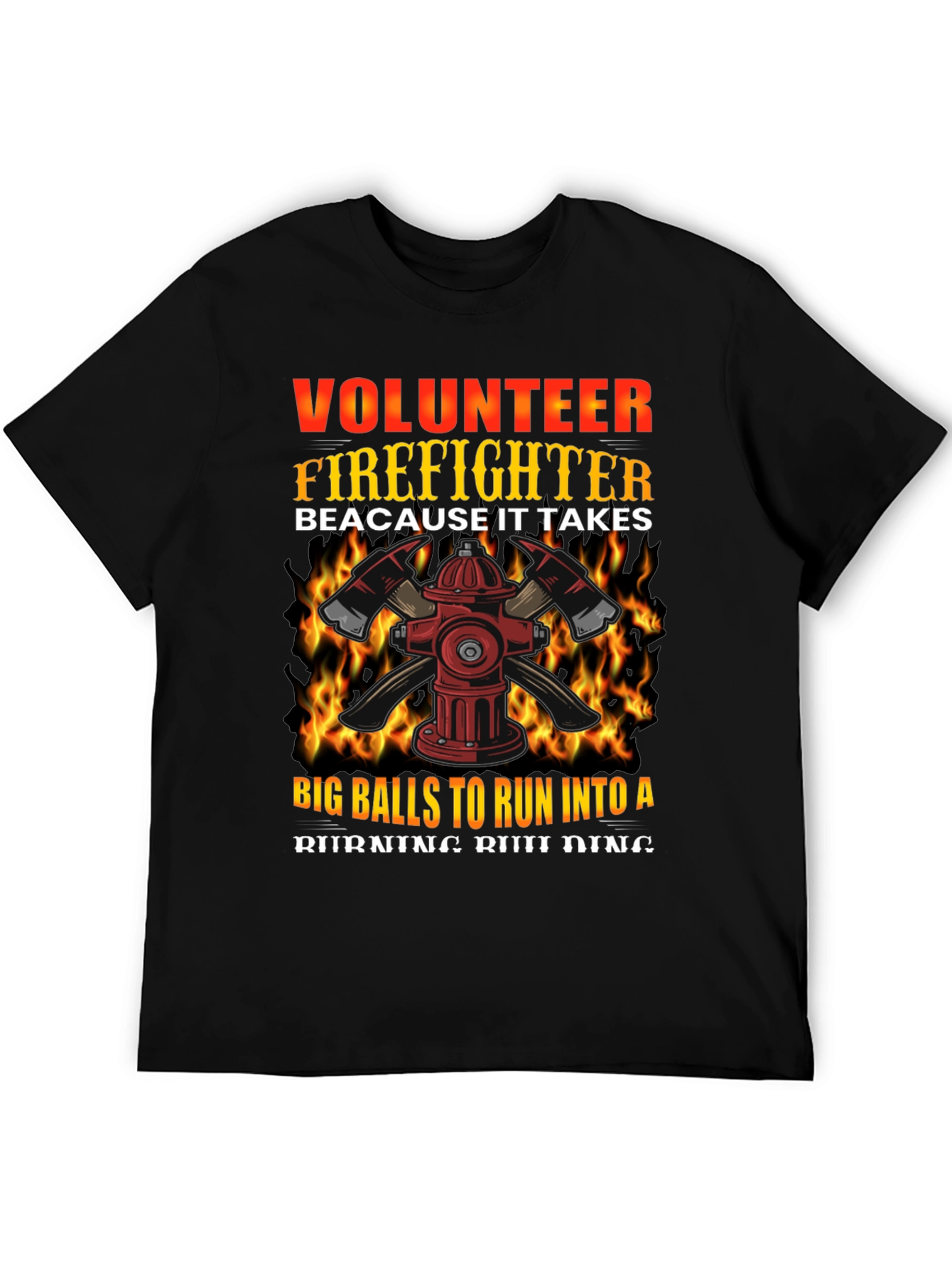 Volunteer Firefighter Graphic T-Shirt