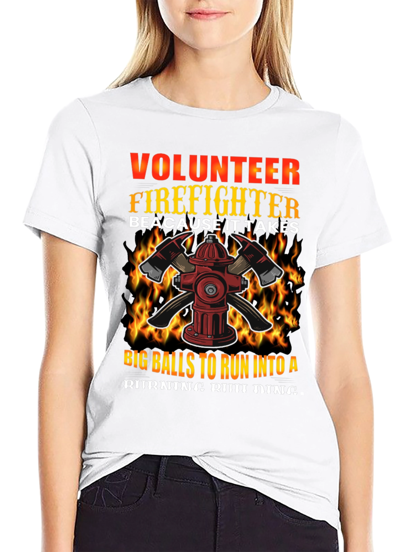 Volunteer Firefighter Graphic T-Shirt