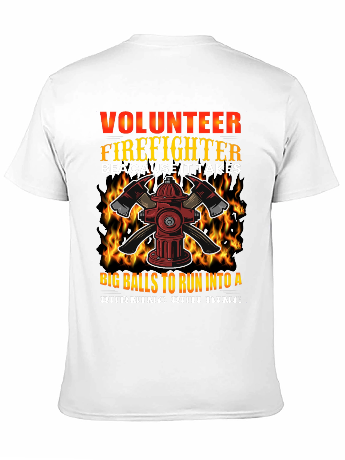 Volunteer Firefighter Graphic T-Shirt