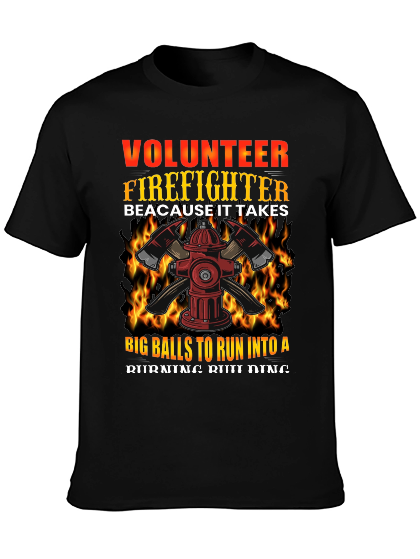 Volunteer Firefighter Graphic T-Shirt