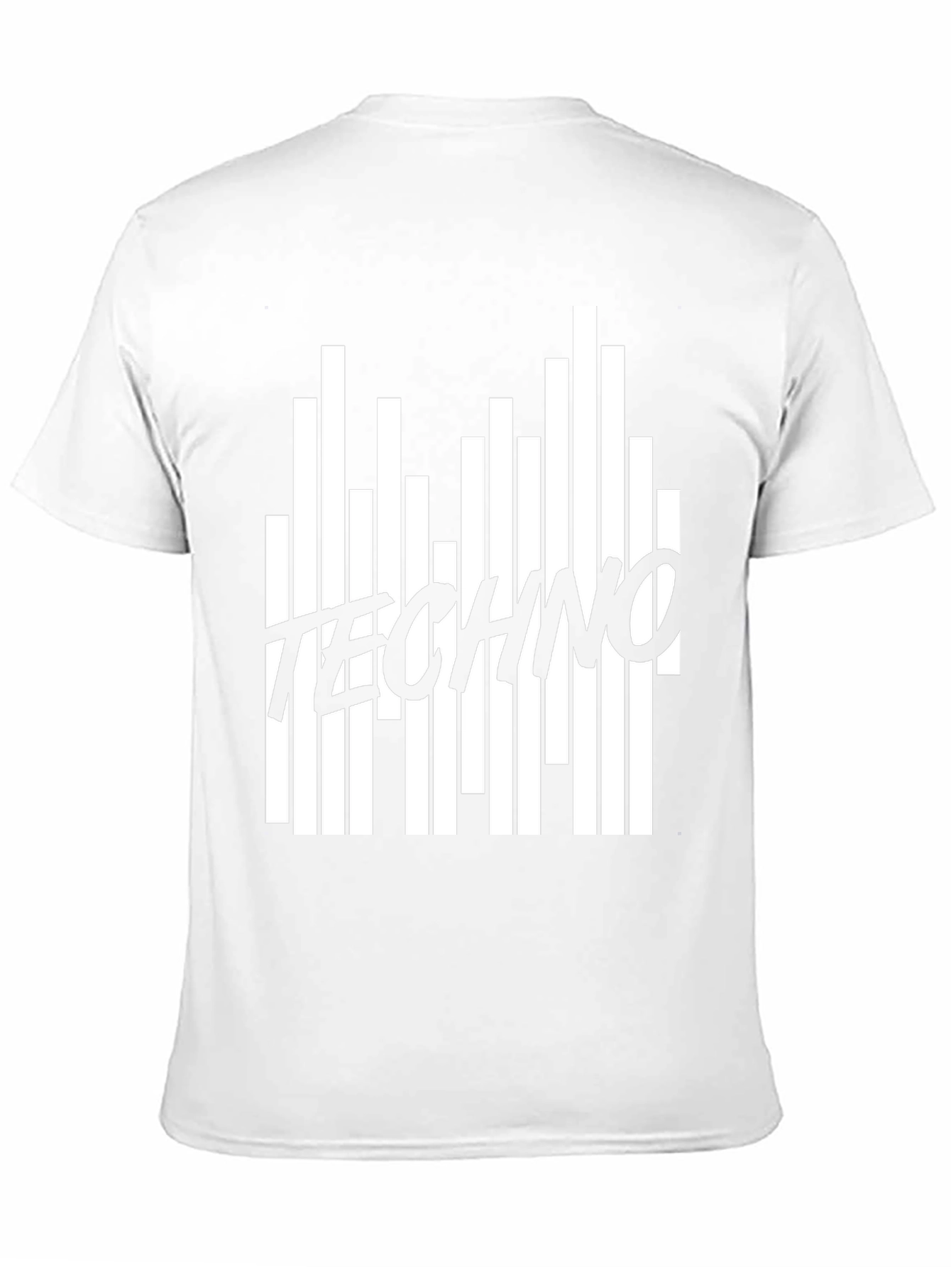 Techno Music Black Graphic T-Shirt