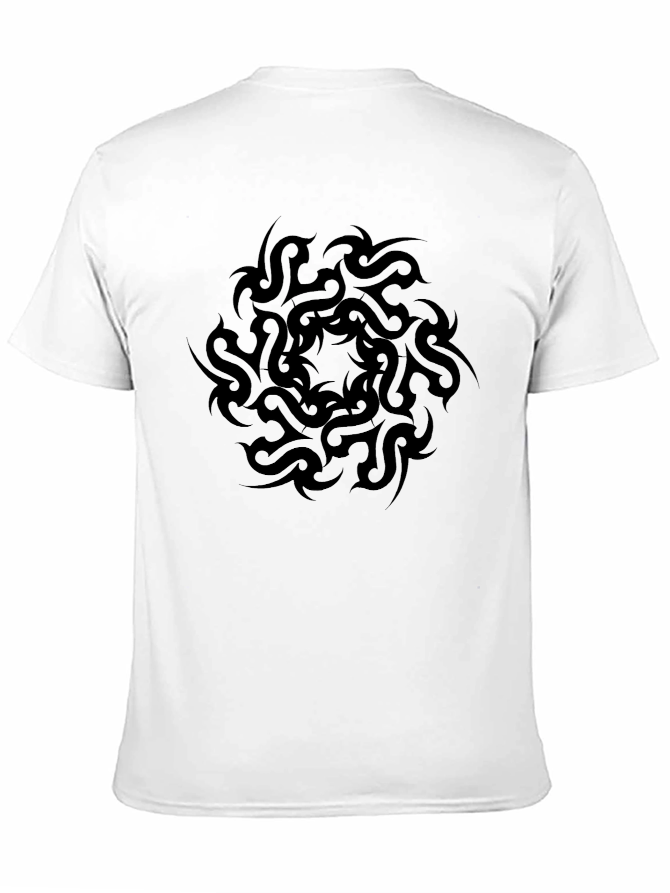 Tribal Mandala Graphic Black T-Shirt