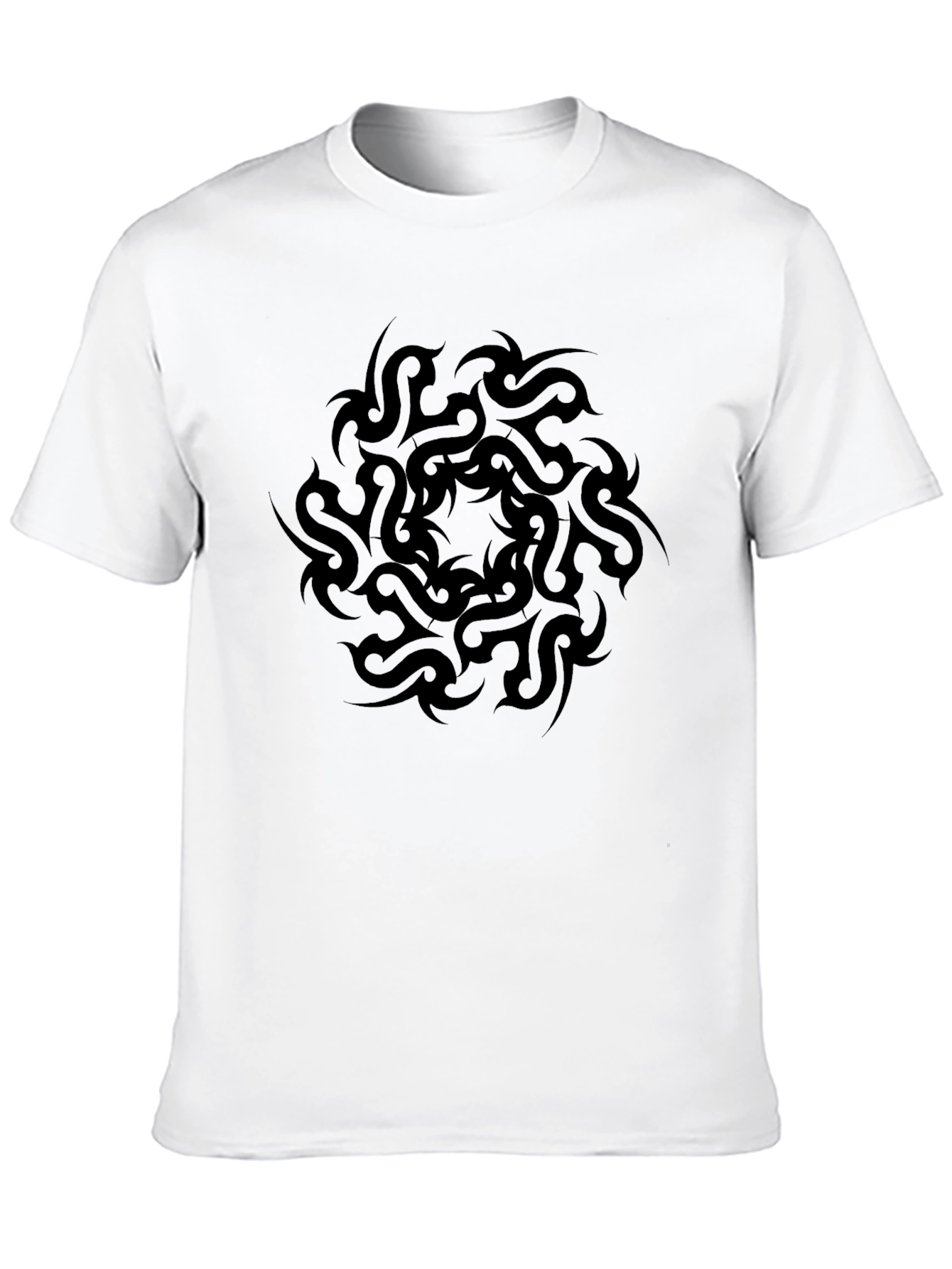 Tribal Mandala Graphic Black T-Shirt