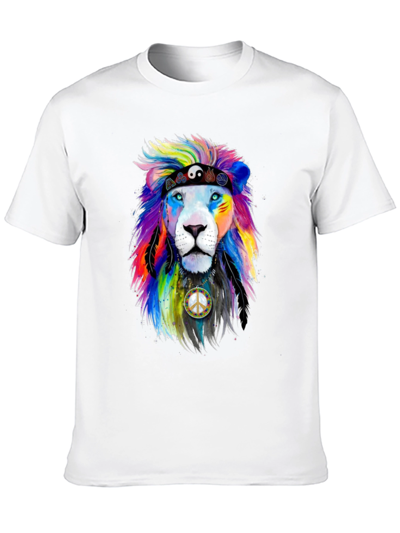 Rainbow Lion Peace T-Shirt