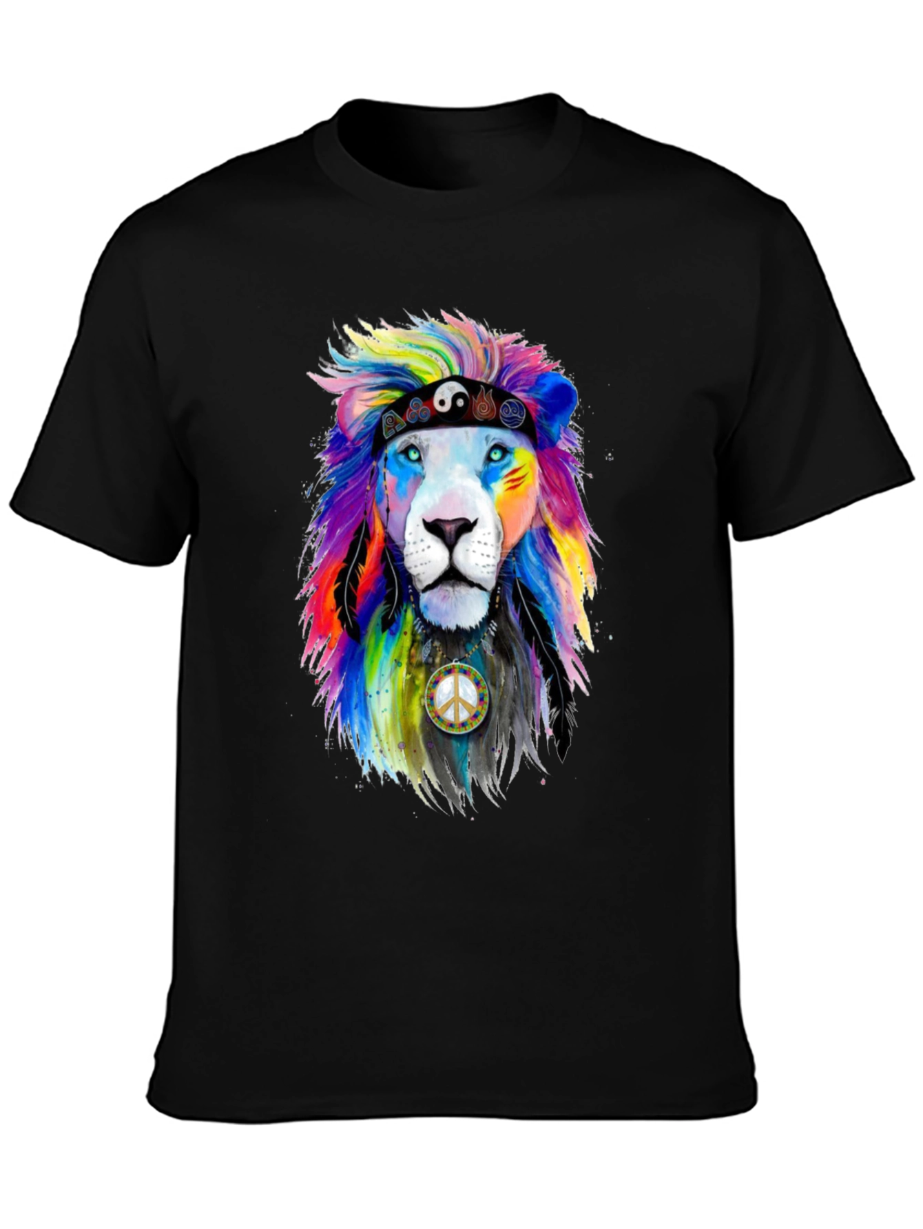 Rainbow Lion Peace T-Shirt