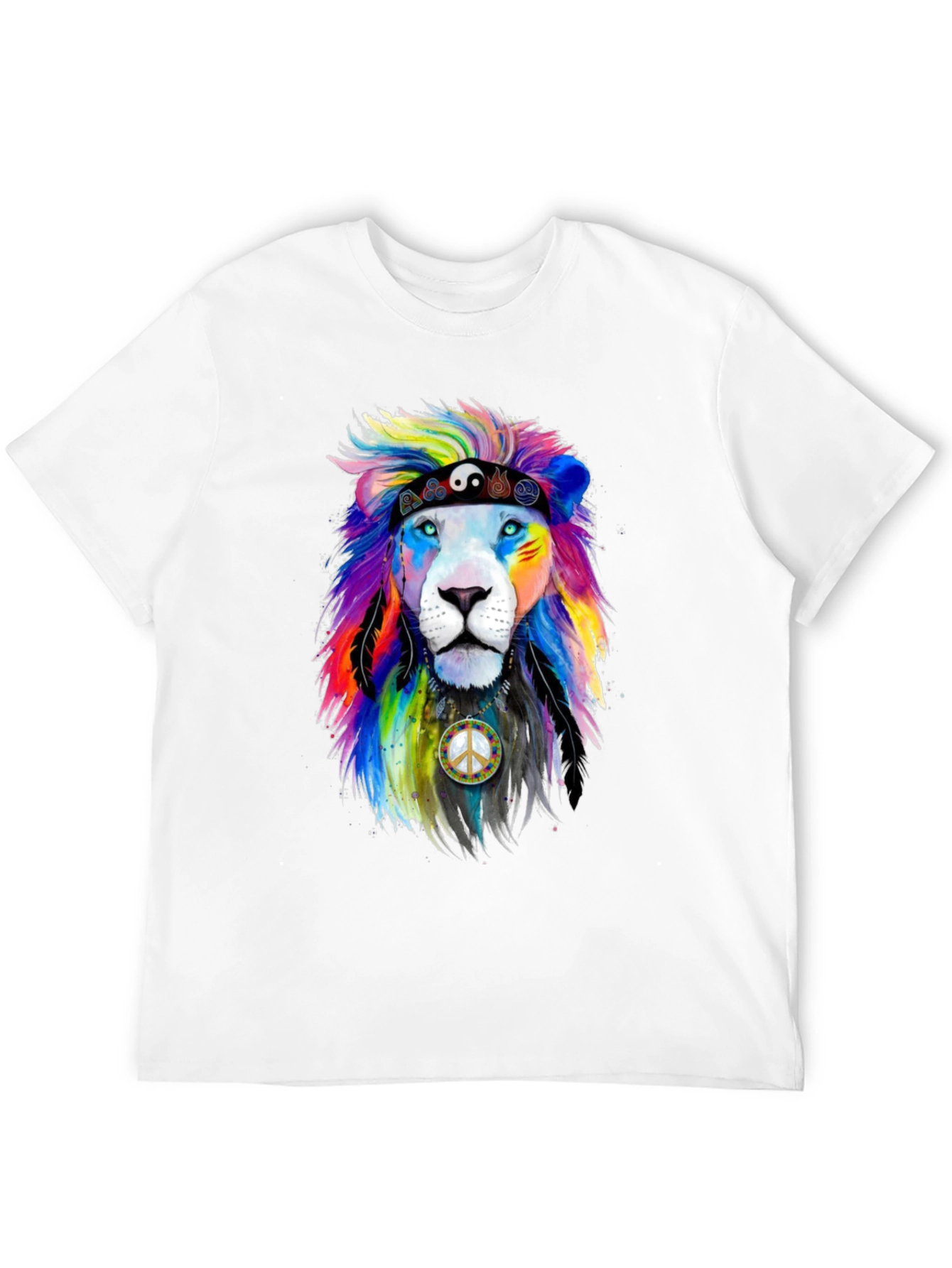 Rainbow Lion Peace T-Shirt