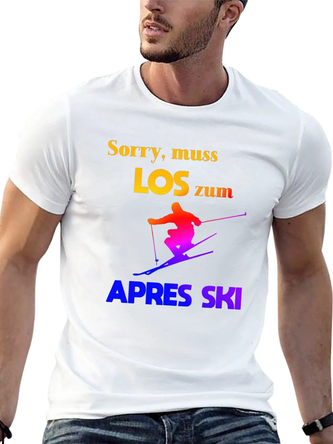 Sorry Muss Los Zum Apres Ski Graphic T-Shirt