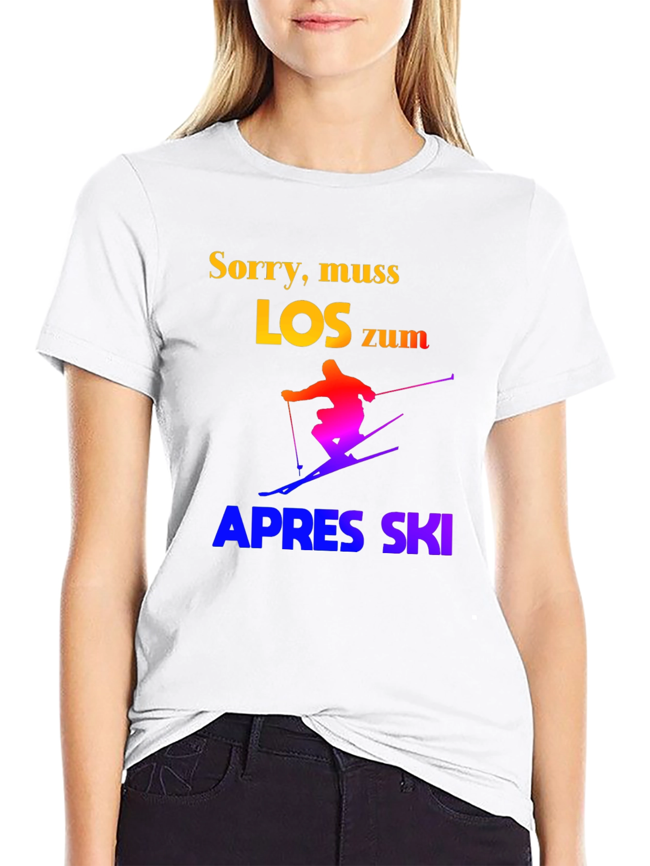 Sorry Muss Los Zum Apres Ski Graphic T-Shirt