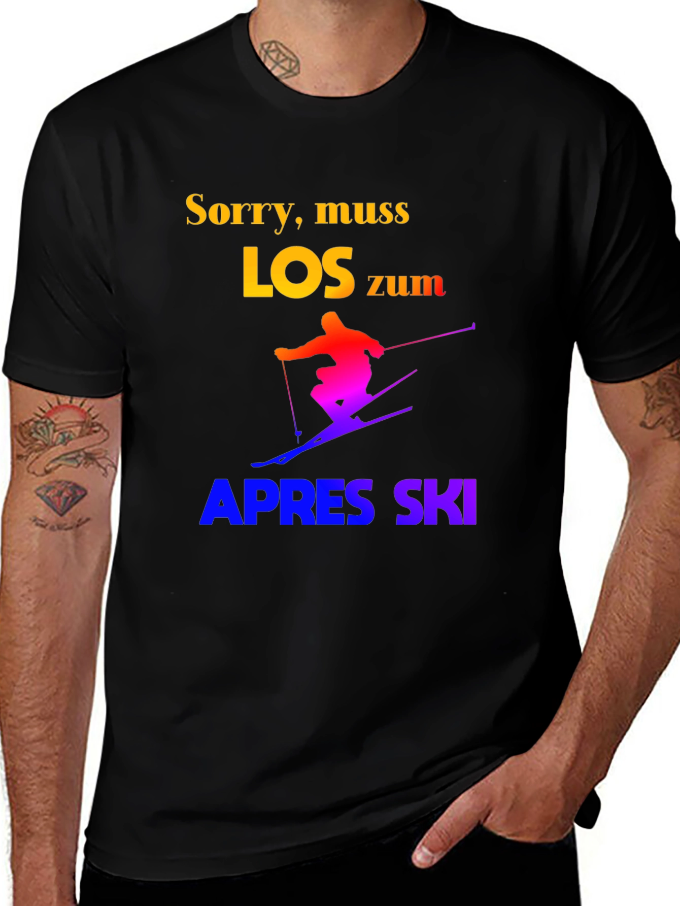 Sorry Muss Los Zum Apres Ski Graphic T-Shirt
