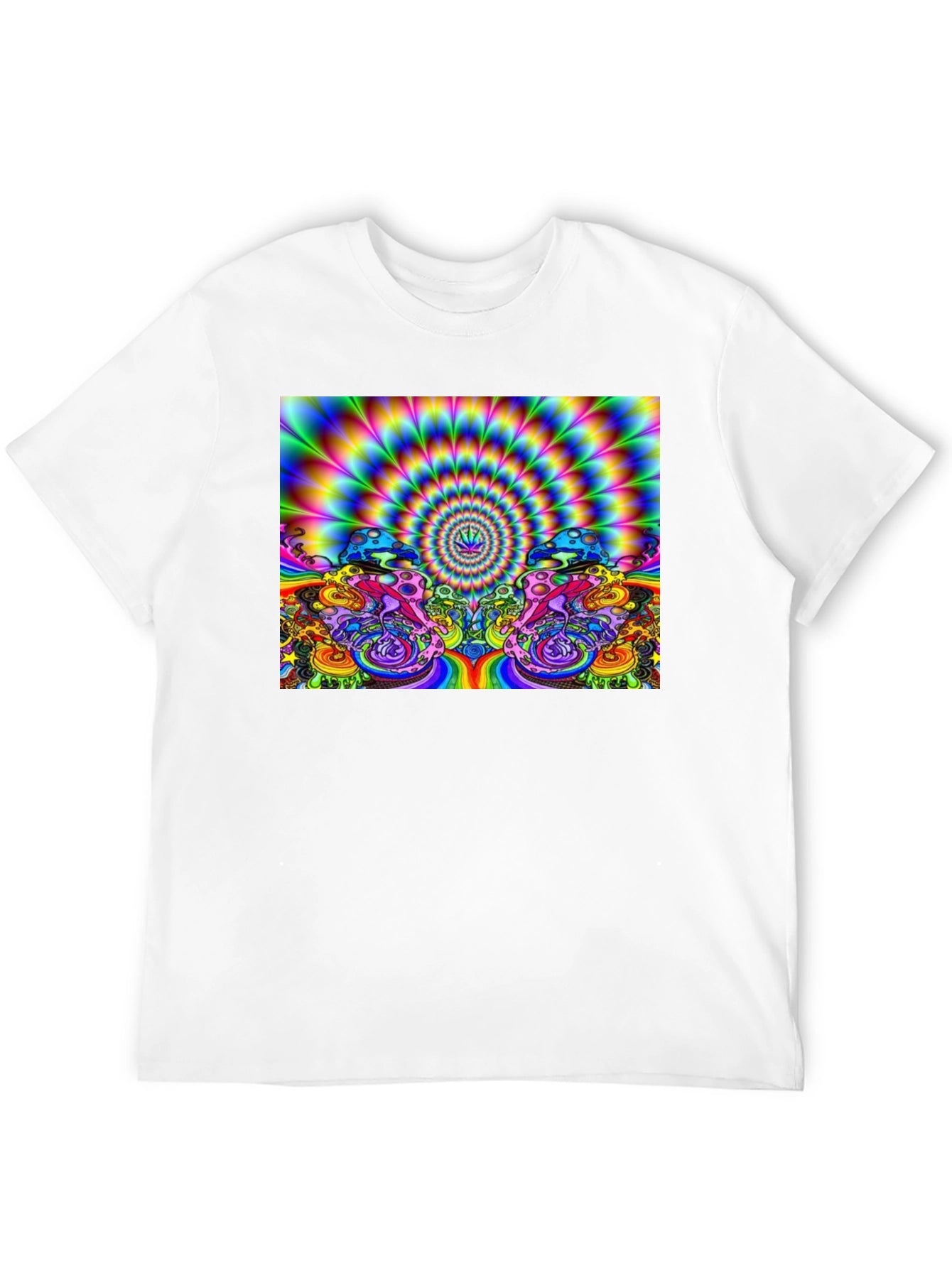 Psychedelic Mushroom Graphic Print T-Shirt