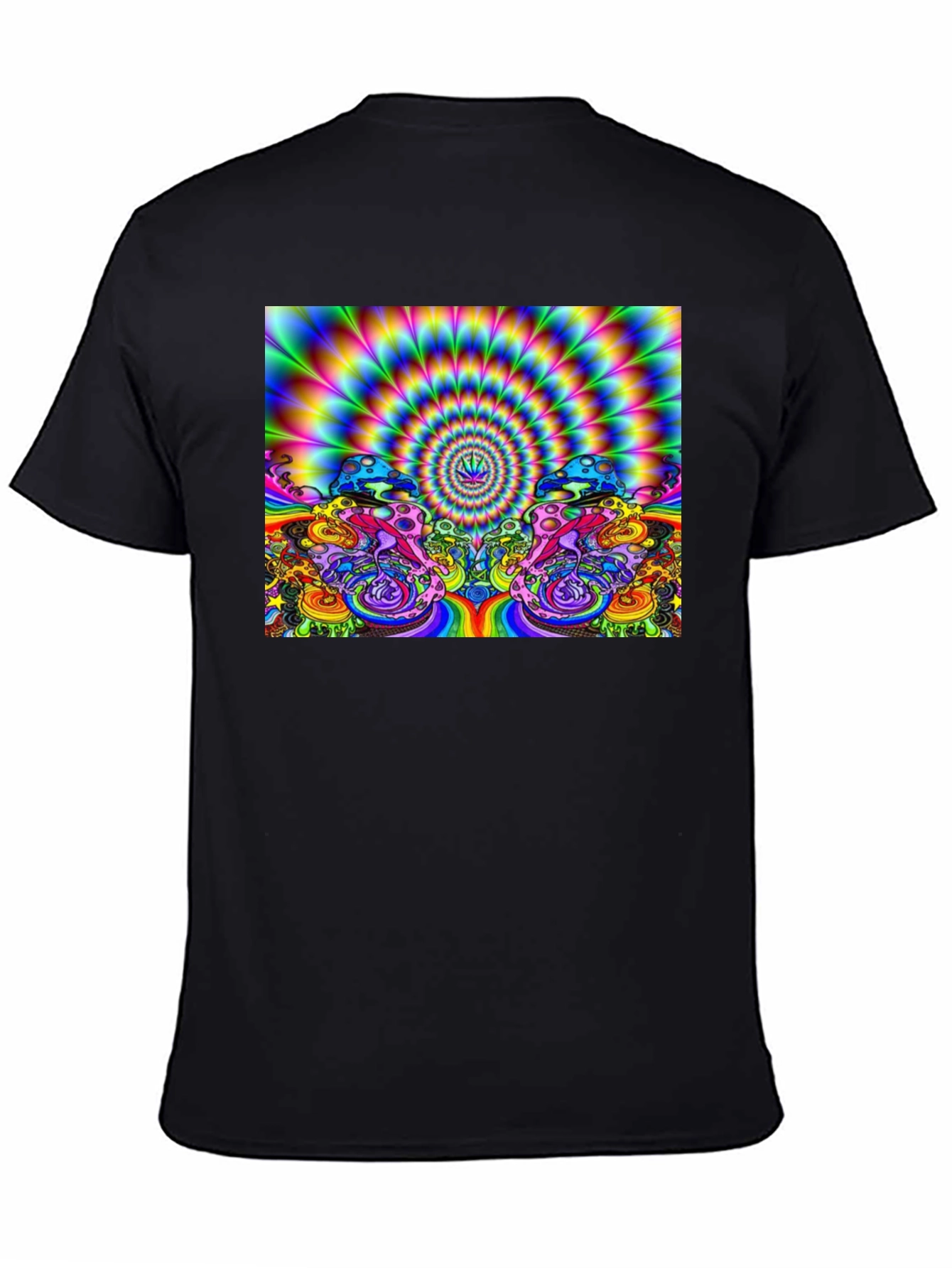 Psychedelic Mushroom Graphic Print T-Shirt